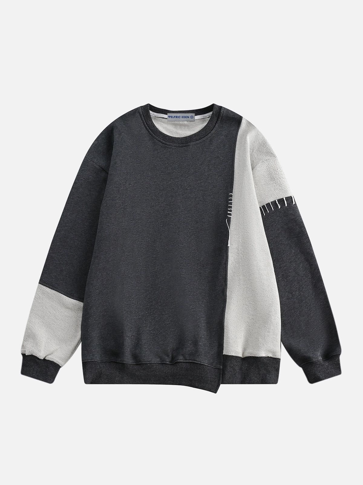 Asymmetrical Patchwork Sweatshirt for Men & Women | Aelfric Eden