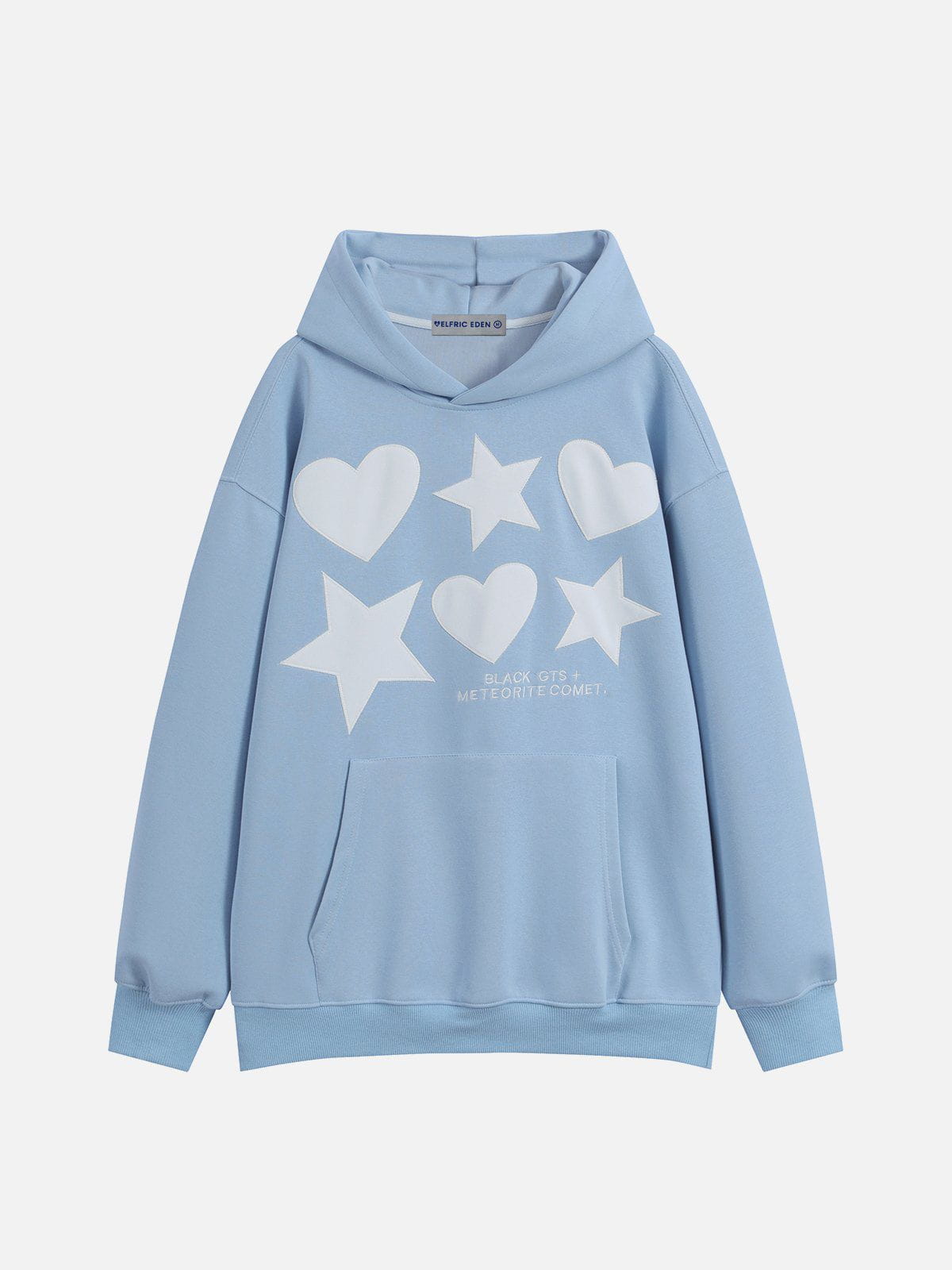 Embroidery Star Heart Hoodie for Casual Wear | Aelfric Eden