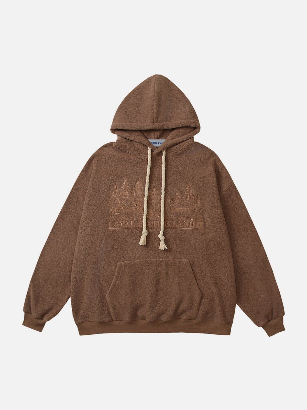 Embroidery Polar Fleece Hoodie for Winter | Aelfric Eden