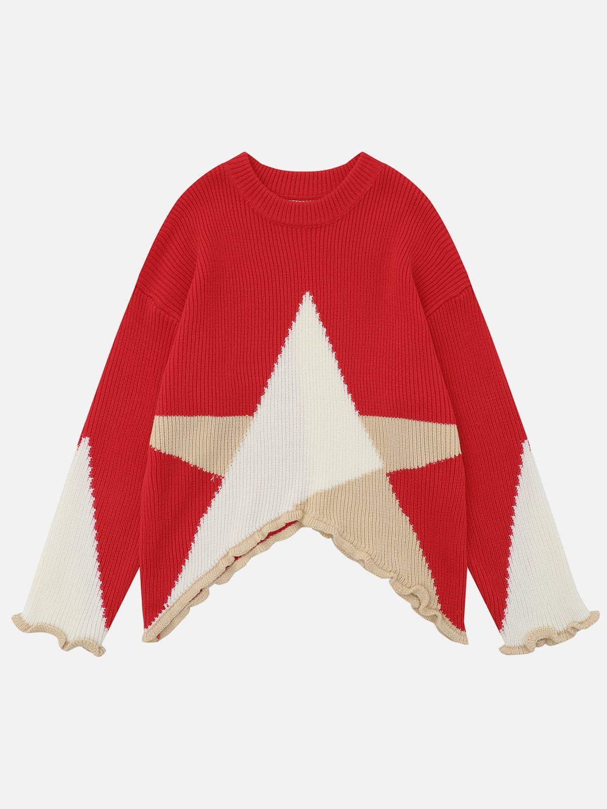 Star Hem Sweater with Wave Cuffs | Aelfric Eden