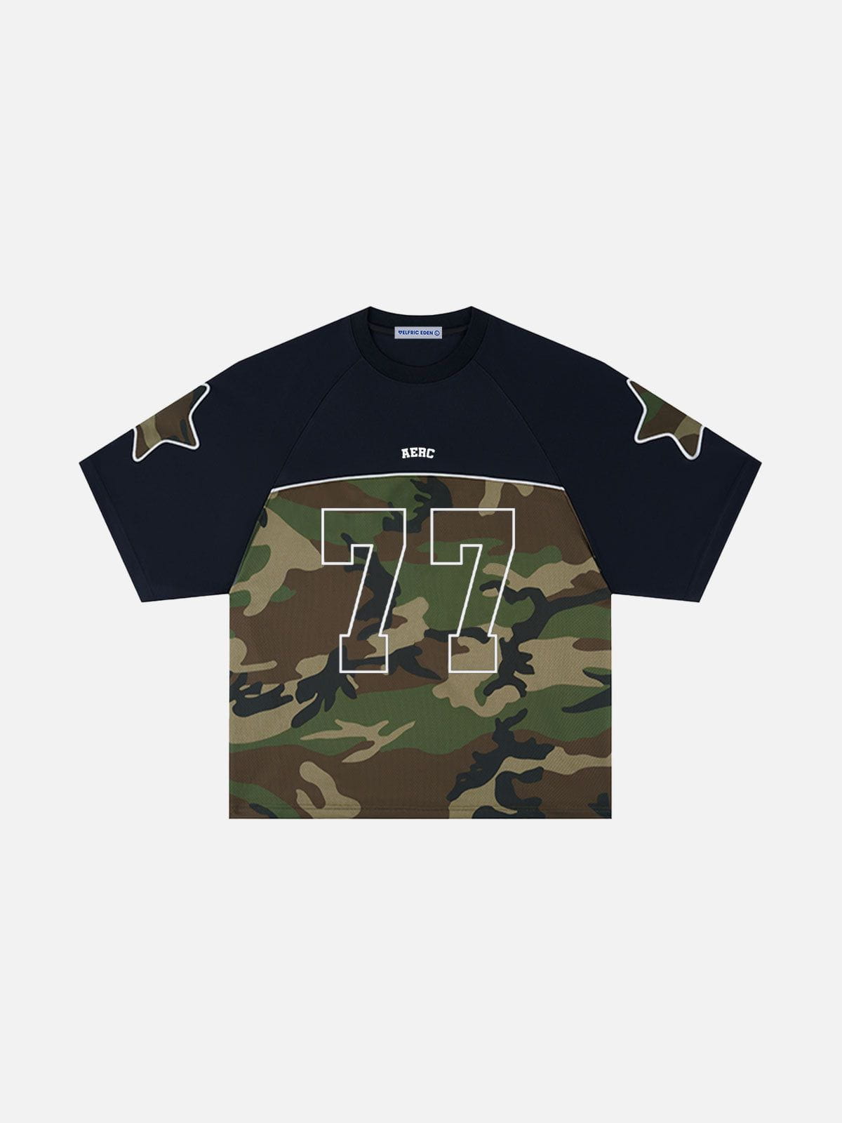 Camouflage Patchwork Football Jersey | Aelfric Eden 77