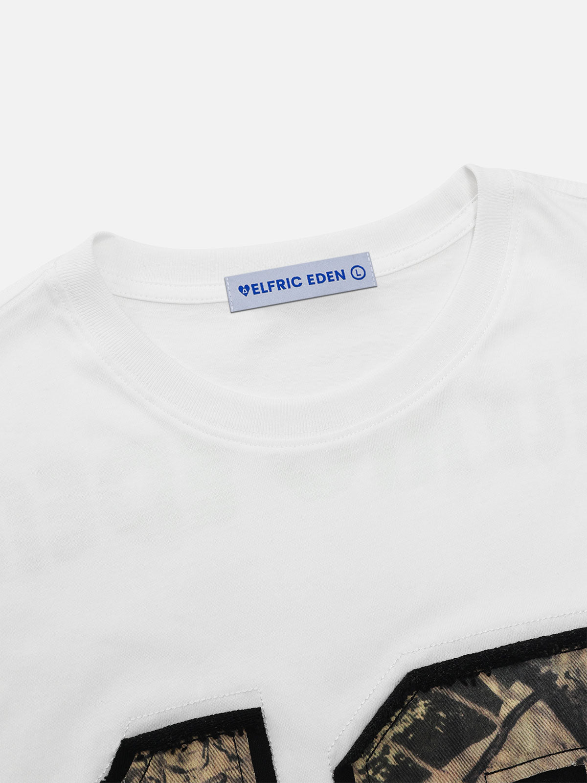 Camouflage Graphic Tee with Bold Number Design | Aelfric Eden