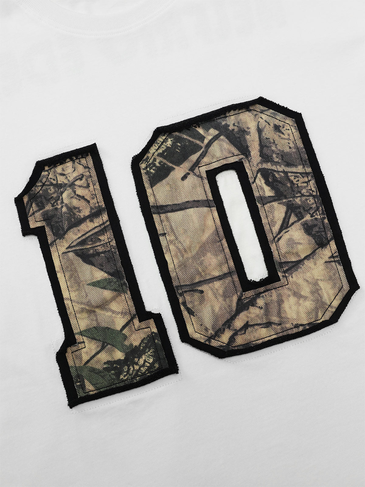 Camouflage Graphic Tee with Bold Number Design | Aelfric Eden