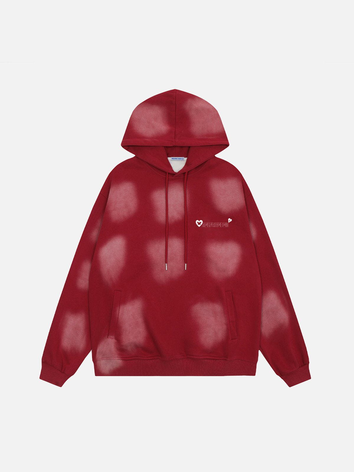 Vintage Washed Hoodie with Abstract Print | Oversized Streetwear | Aelfric Eden