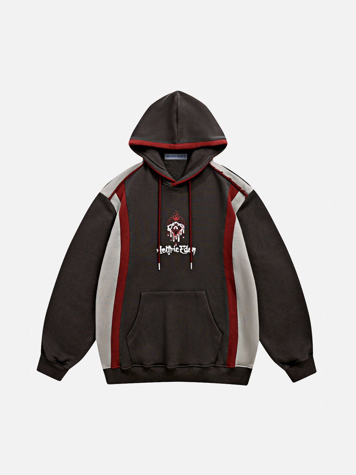 Color Block Hoodie with Patchwork Design | Aelfric Eden