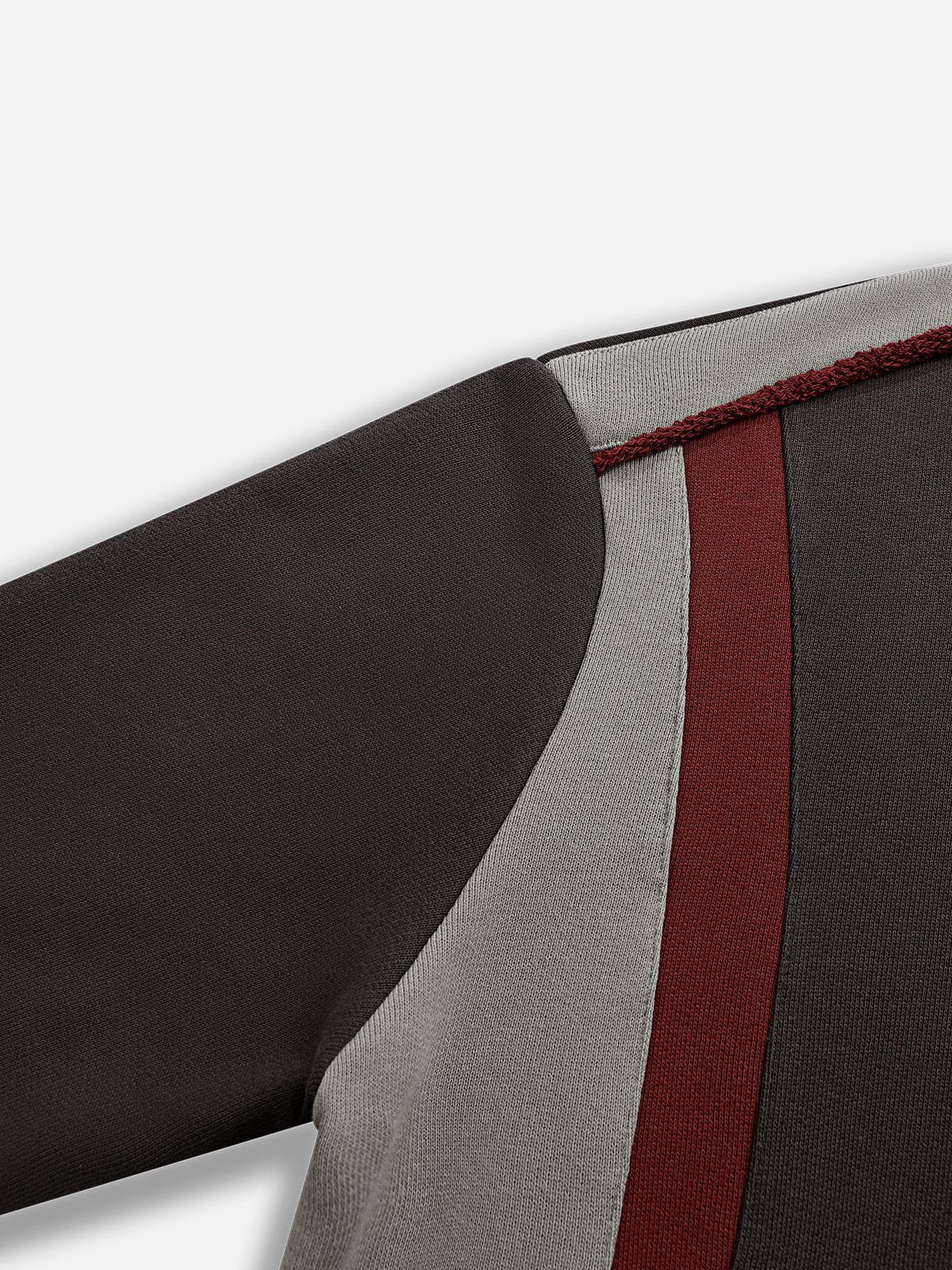 Color Block Hoodie with Patchwork Design | Aelfric Eden