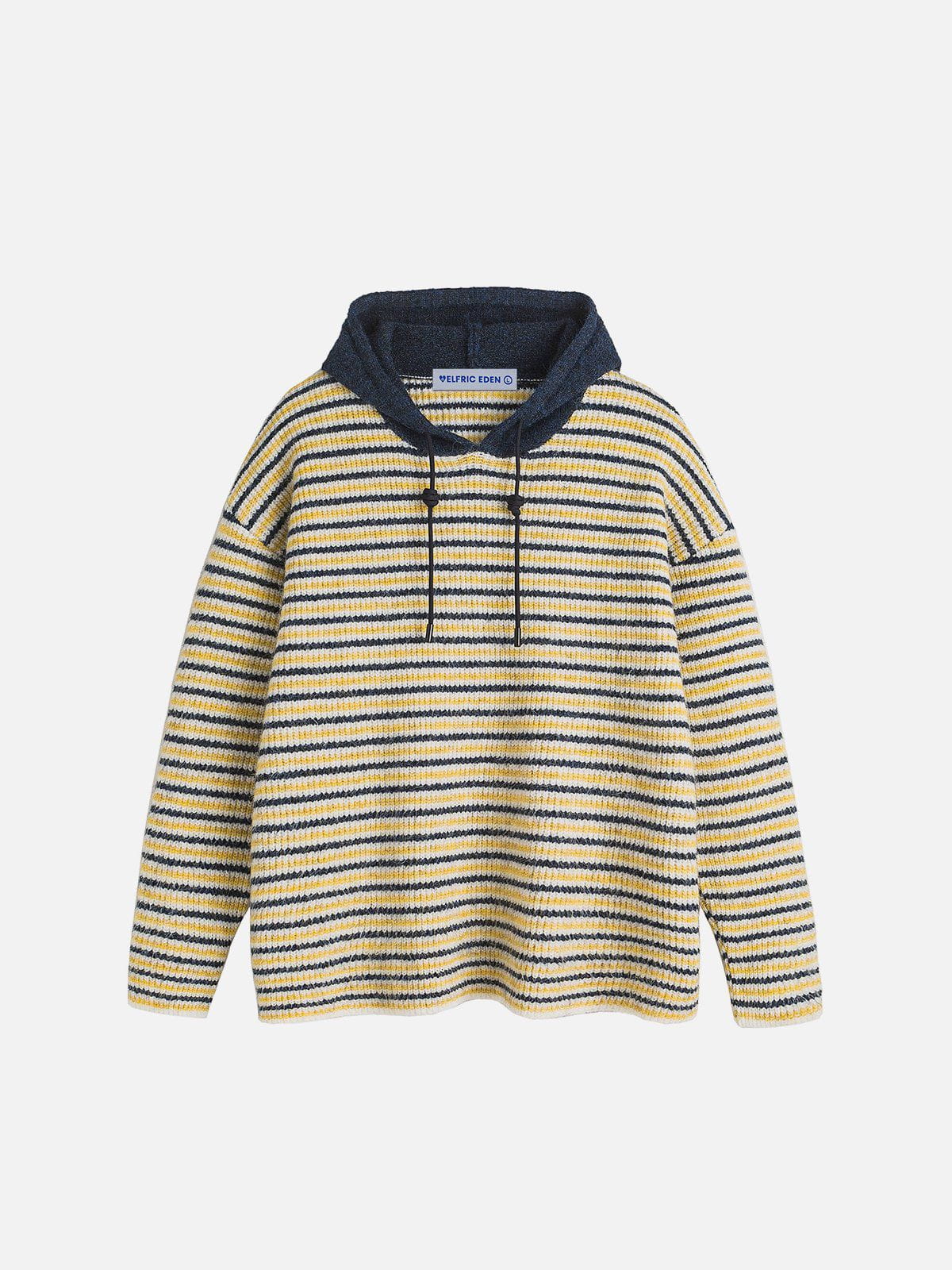 Vintage Stripe Knit Hoodie for Men & Women | Aelfric Eden