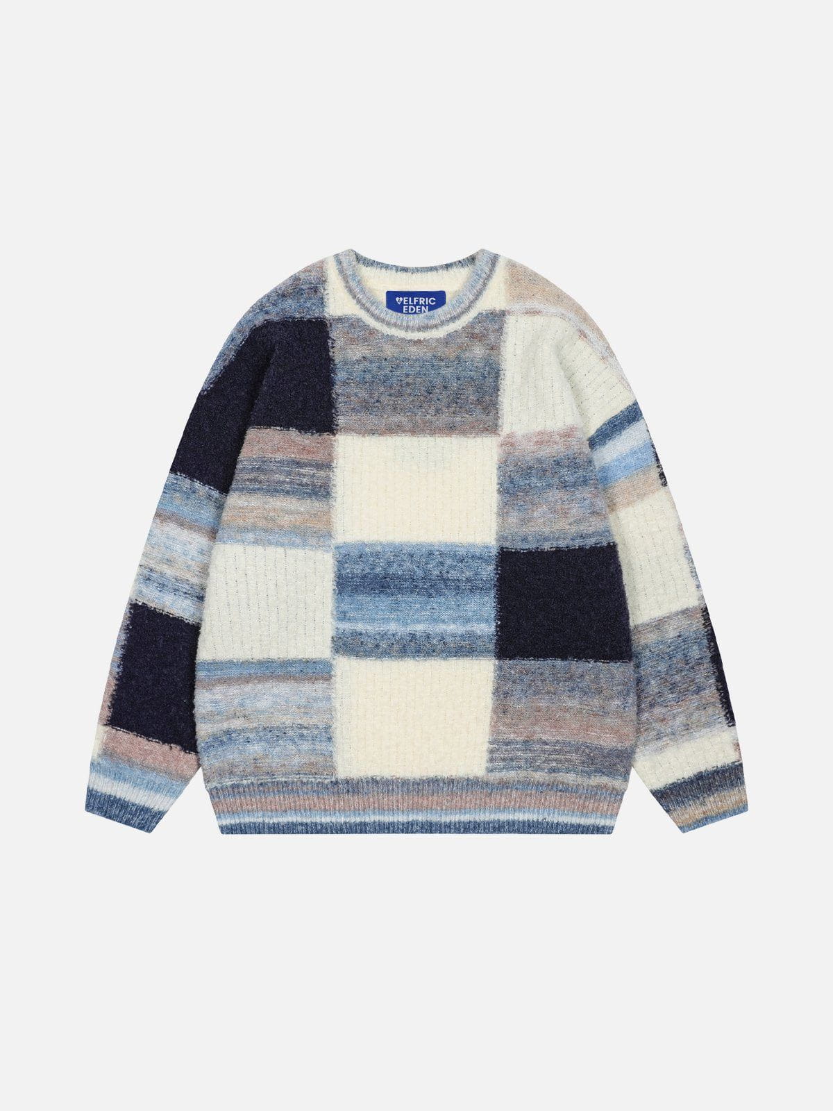 Color Block Plaid Sweater for Men & Women | Aelfric Eden