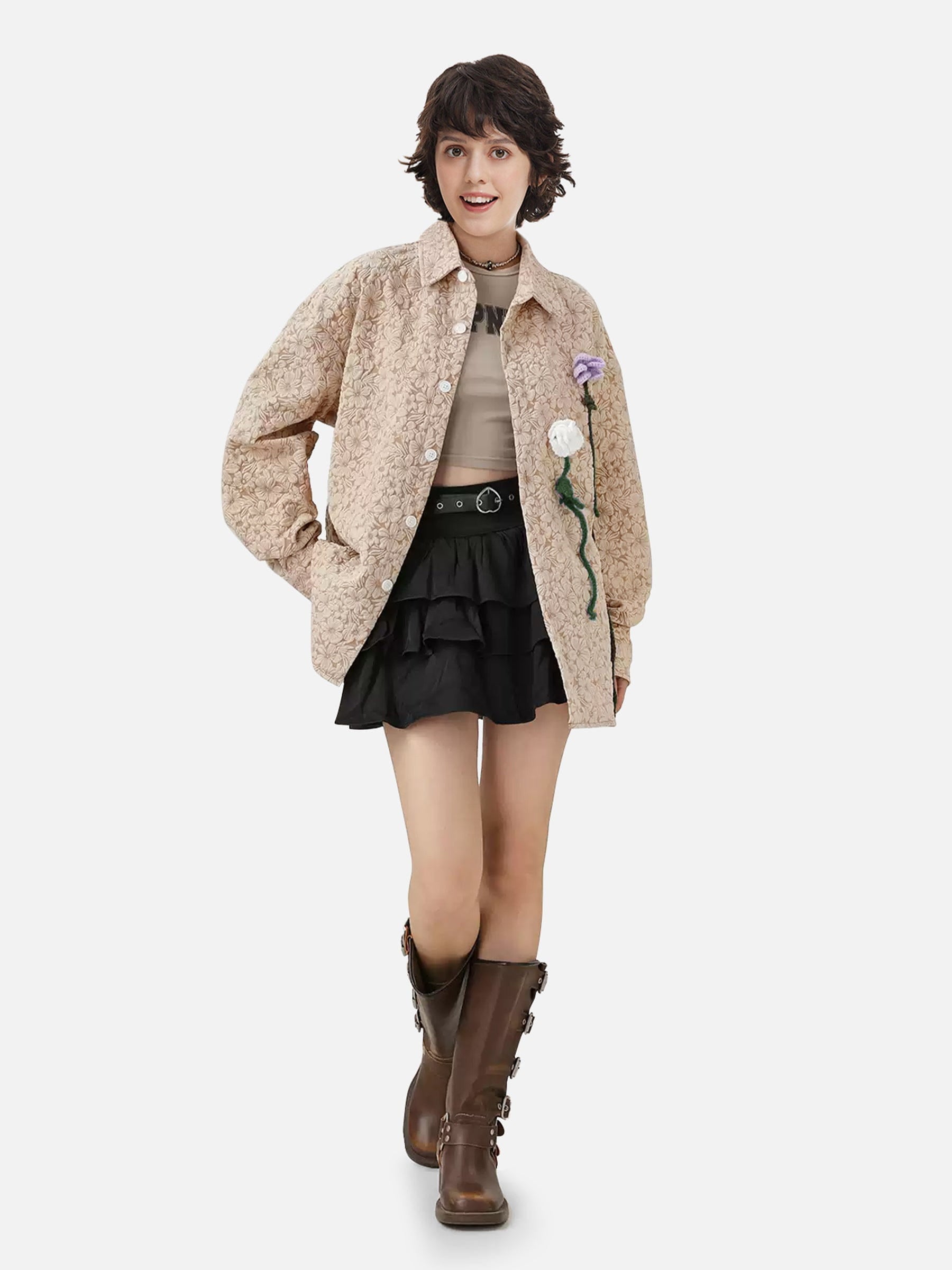 Floral Print Long Sleeve Shirt for Casual Wear | Aelfric Eden