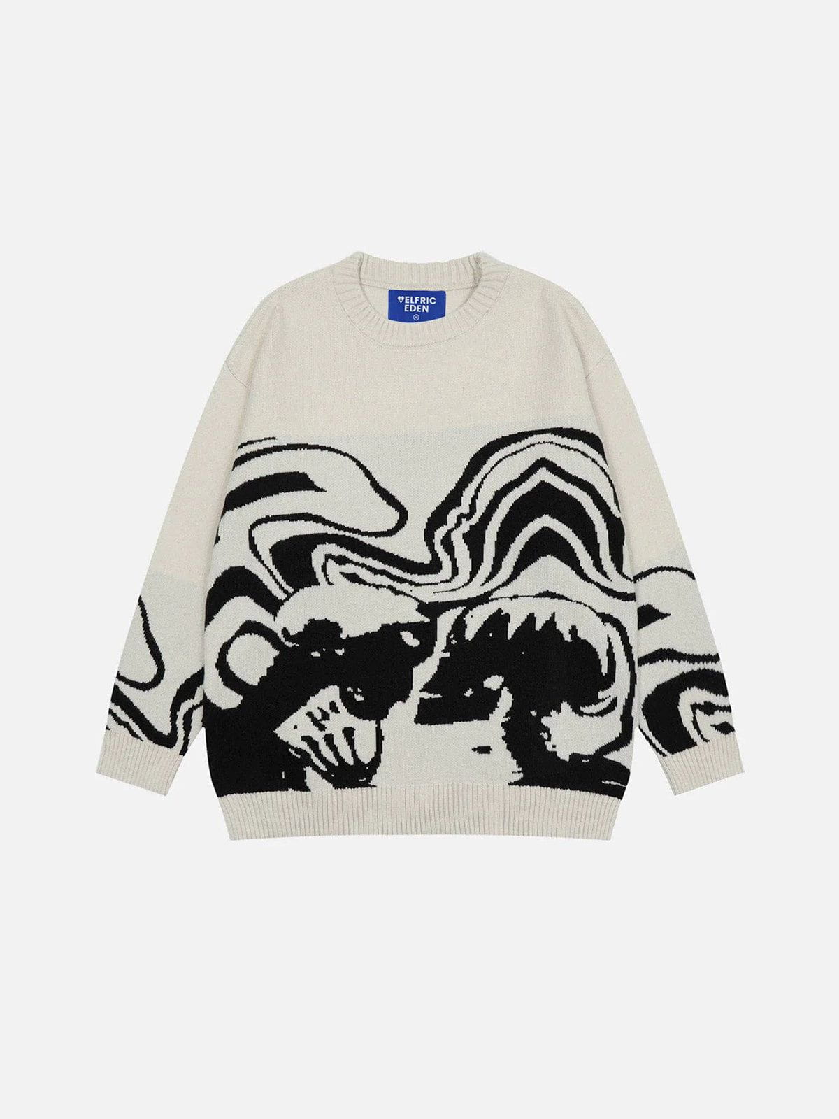 Skeleton Portrait Jacquard Sweater | Aelfric Eden