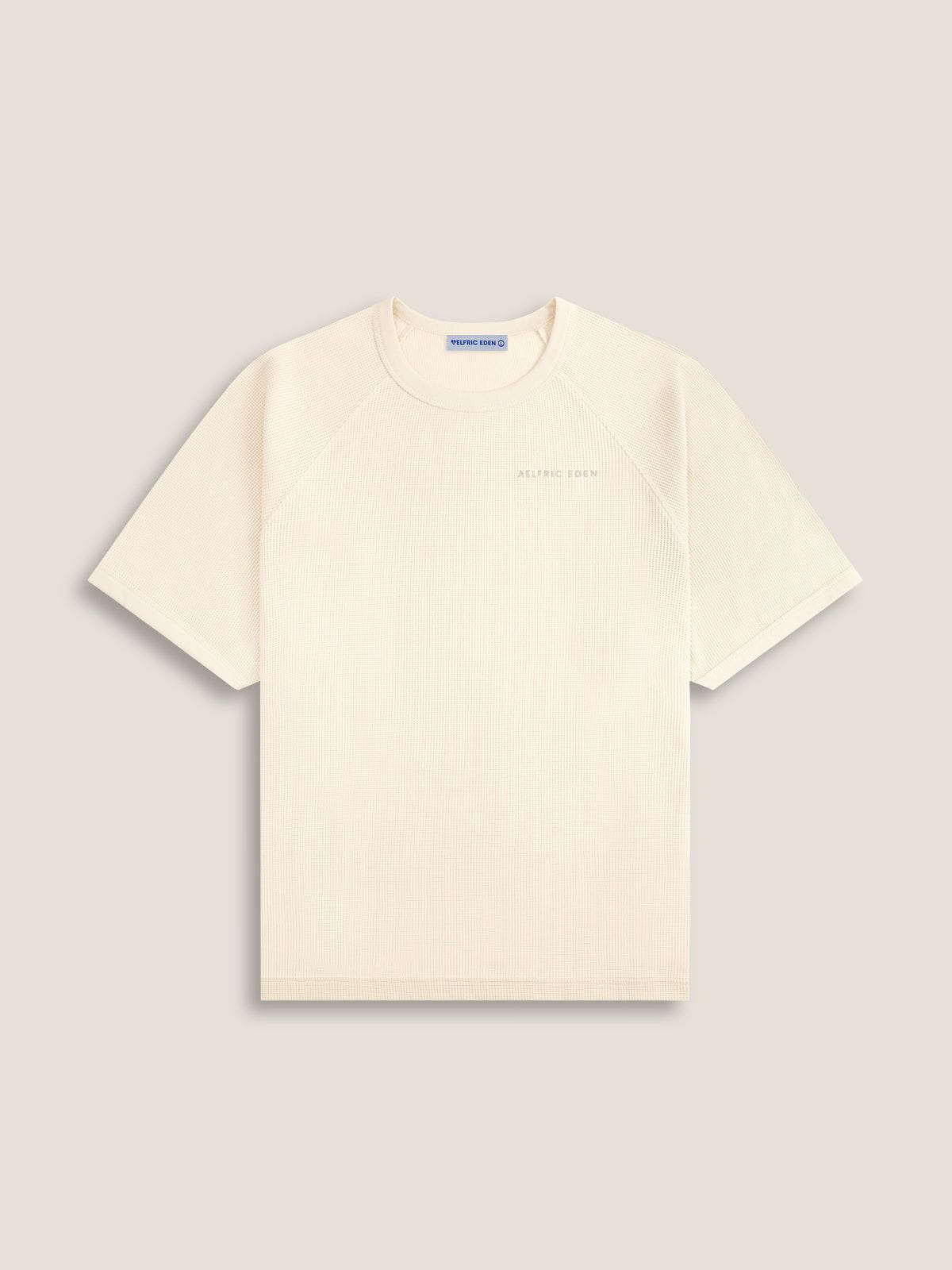 Waffle Texture Cotton Tee for Men & Women | Aelfric Eden