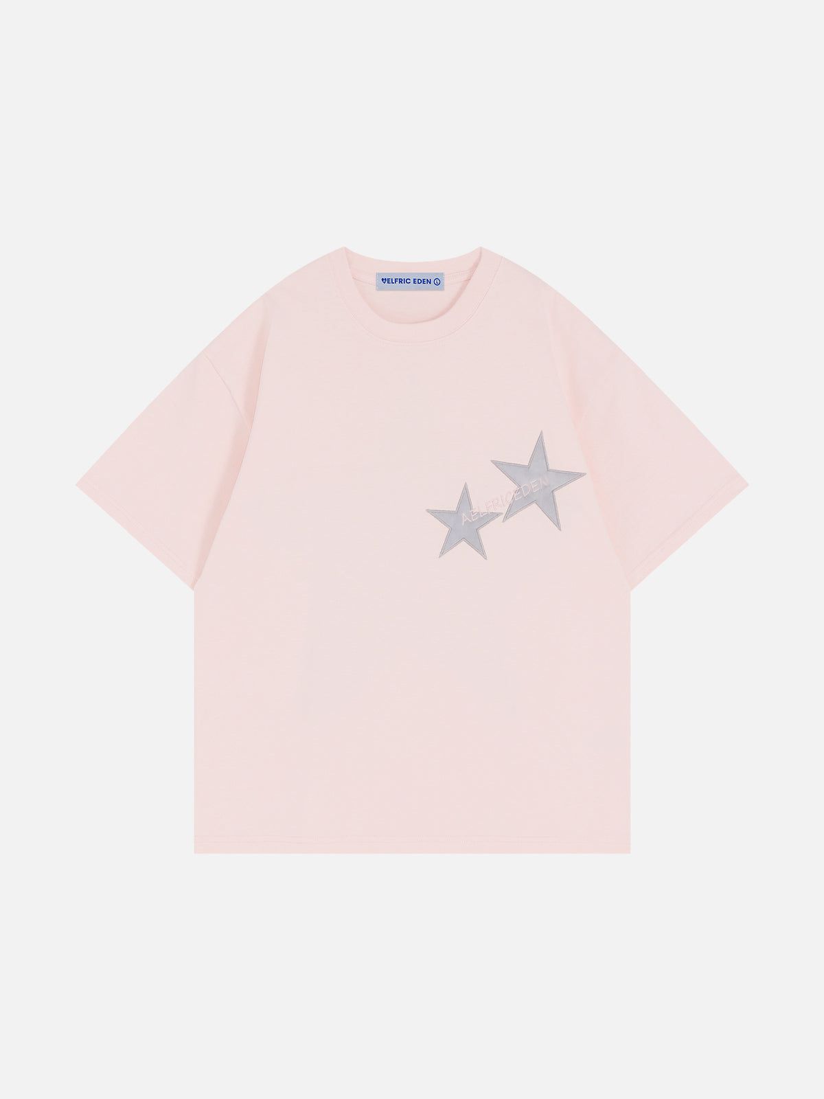 Embroidery Star T-Shirt for Men | Aelfric Eden Cotton Tee