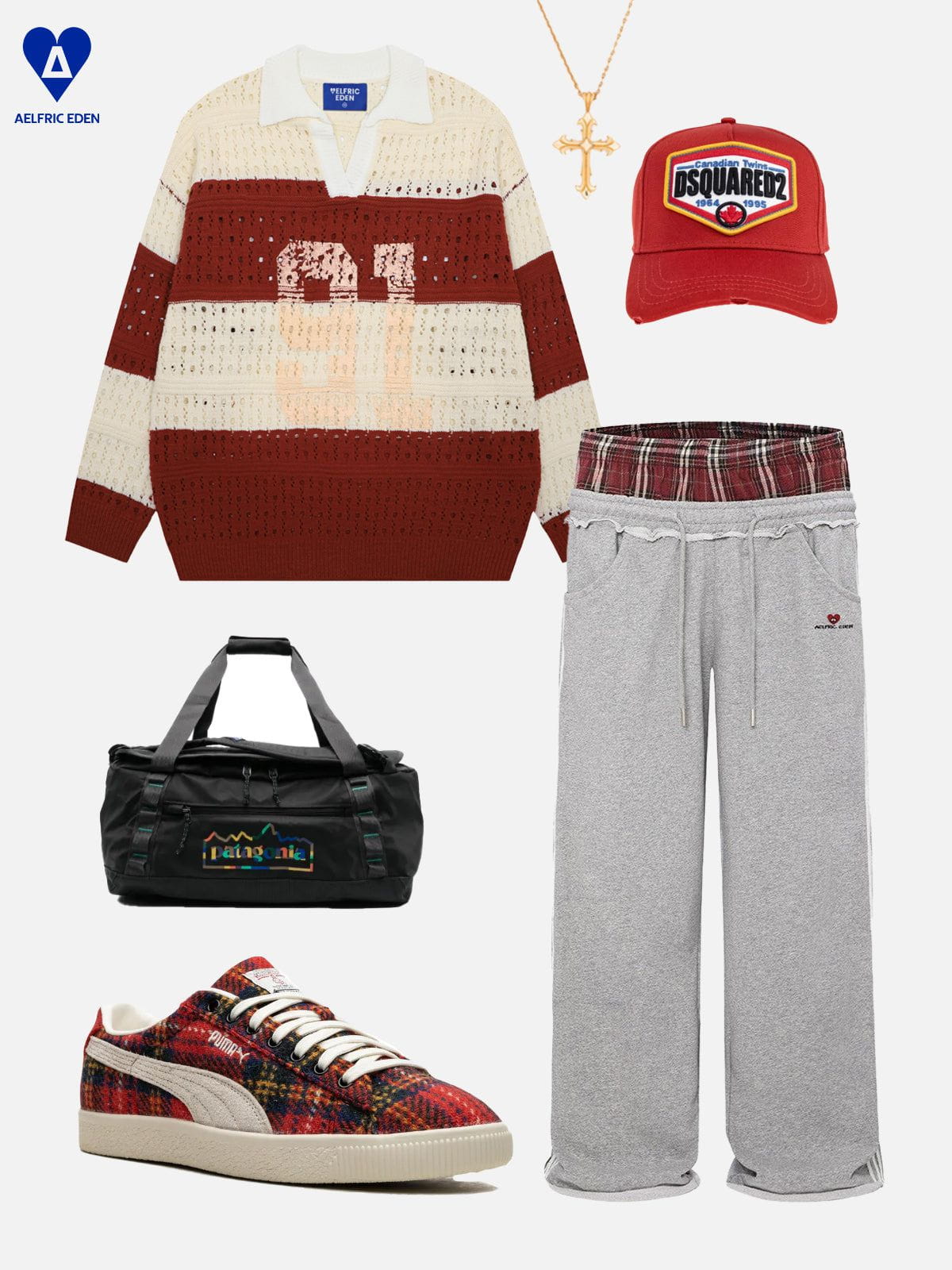Stripe Open Knit Sweater in Bold Colors | Aelfric Eden