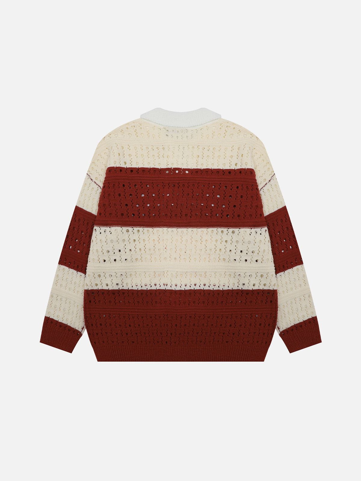 Stripe Open Knit Sweater in Bold Colors | Aelfric Eden