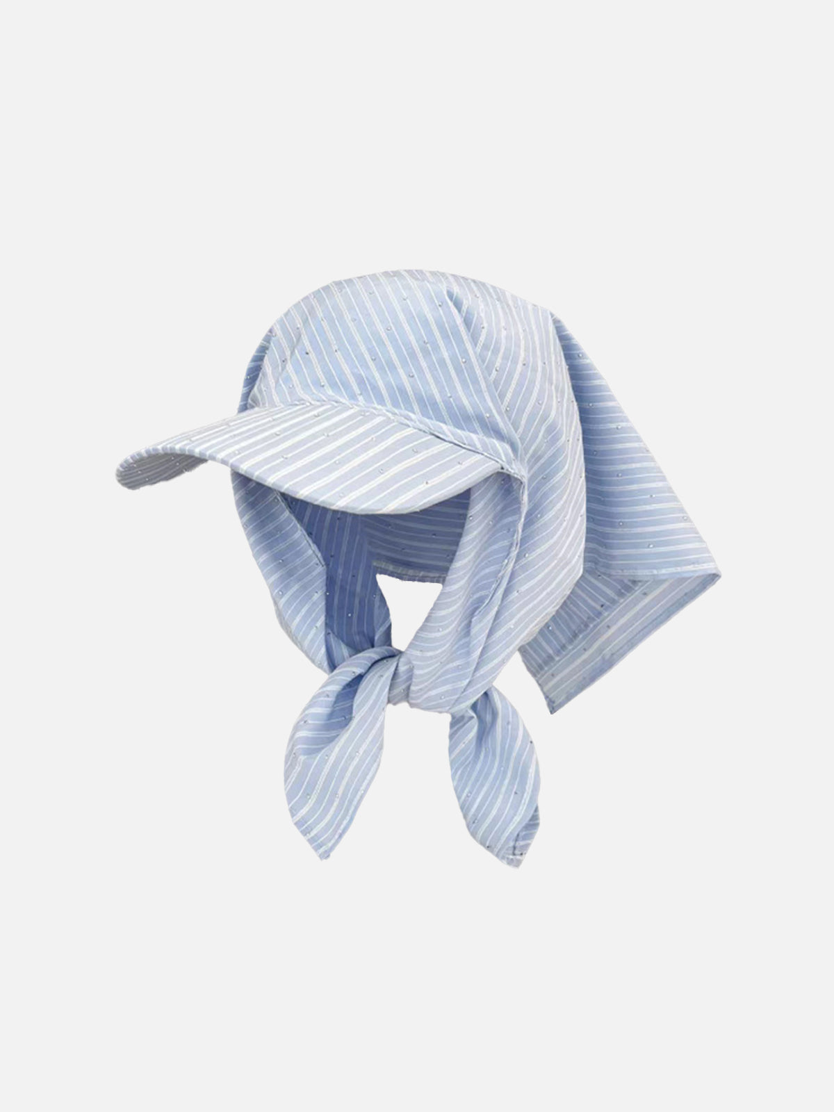 Rhinestone Striped Baseball Cap | Vintage Sparkle Hat for Women