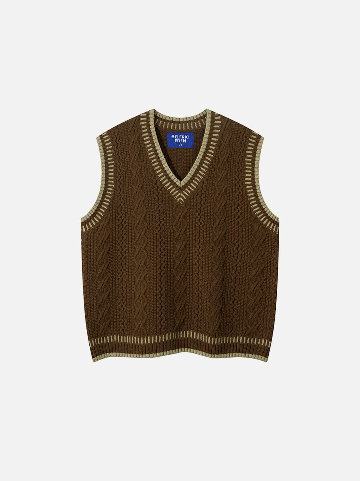 Vintage Cable Stitch Sweater Vest for Men | Aelfric Eden