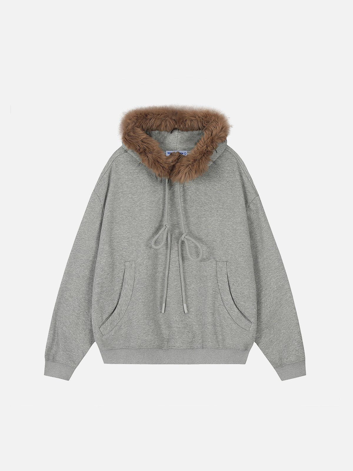 Plush Patchwork Hoodie - Cozy & Stylish | Aelfric Eden