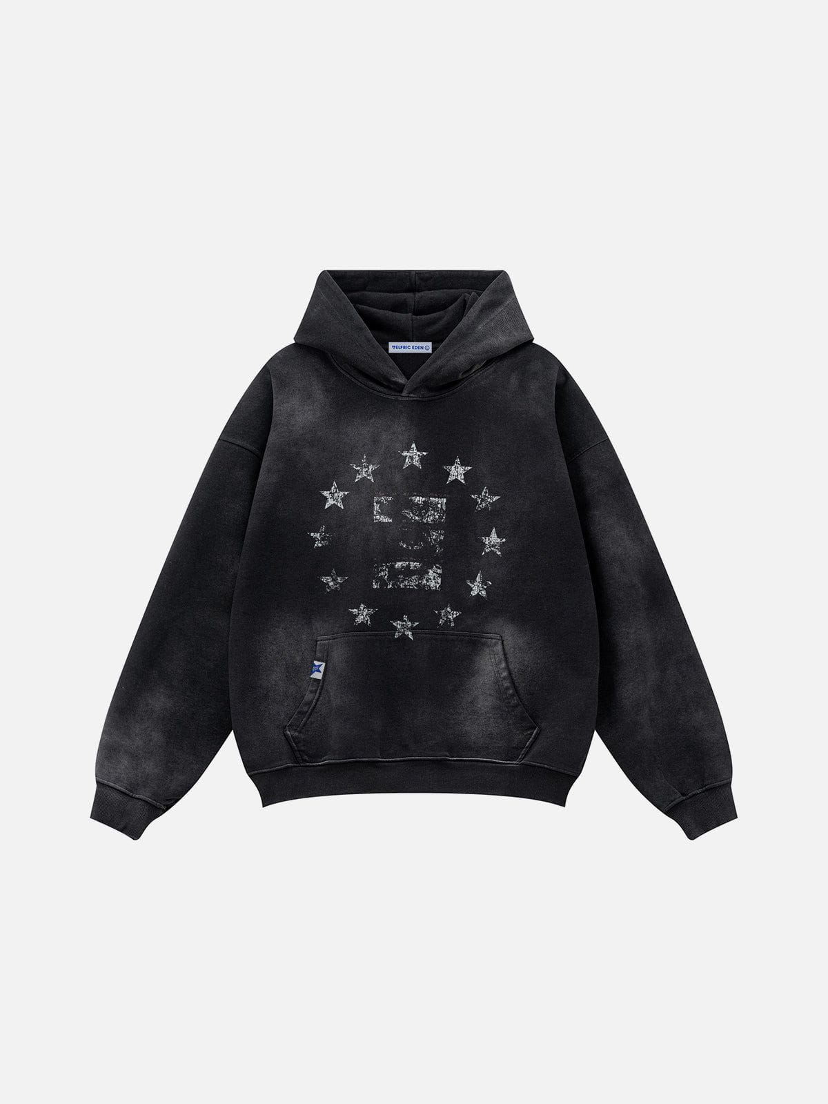 Blurring Star Washed Hoodie | Relaxed Fit Cotton Streetwear | Aelfric Eden
