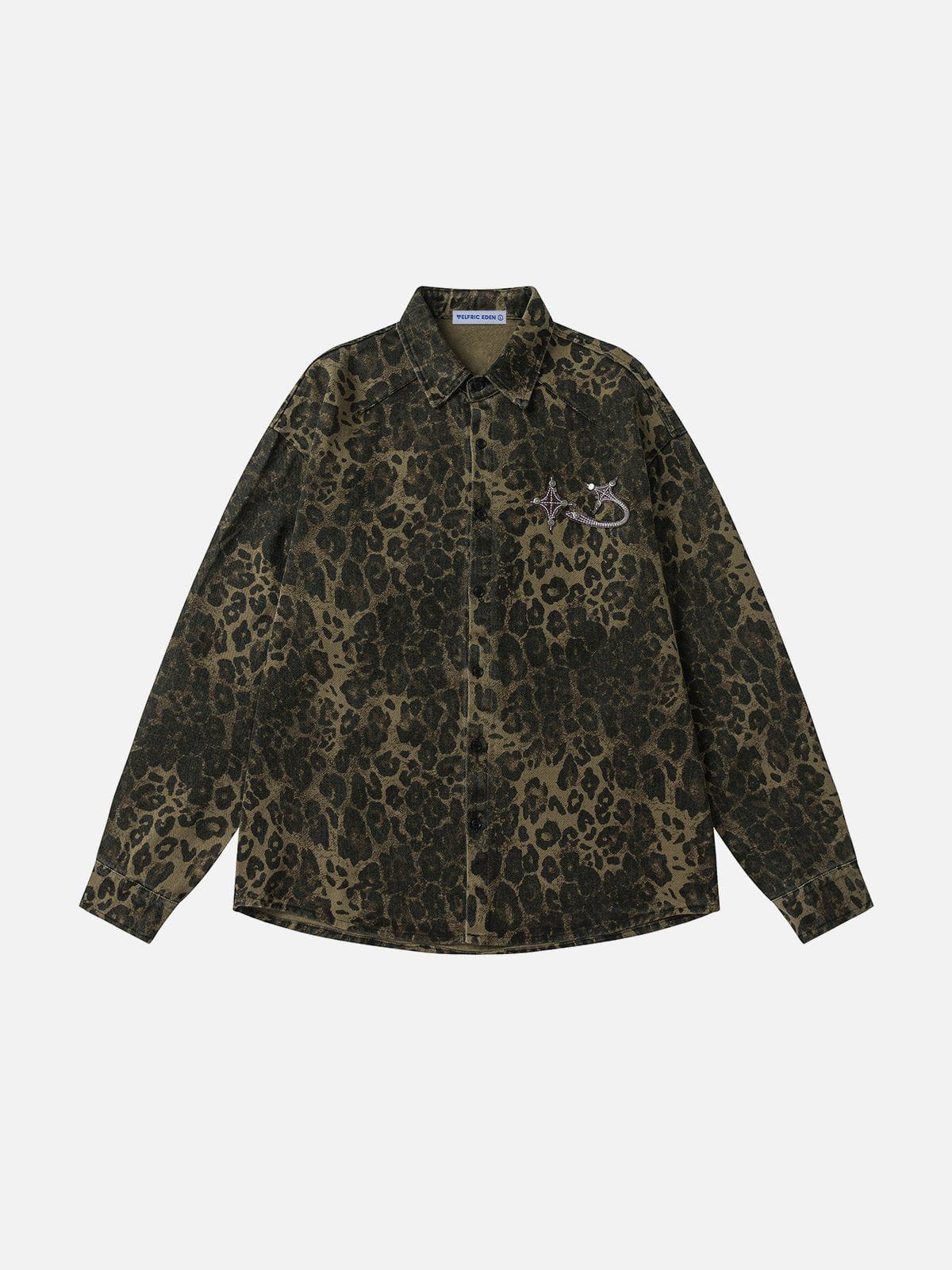 Leopard Print Long Sleeve Shirt for Men | Aelfric Eden