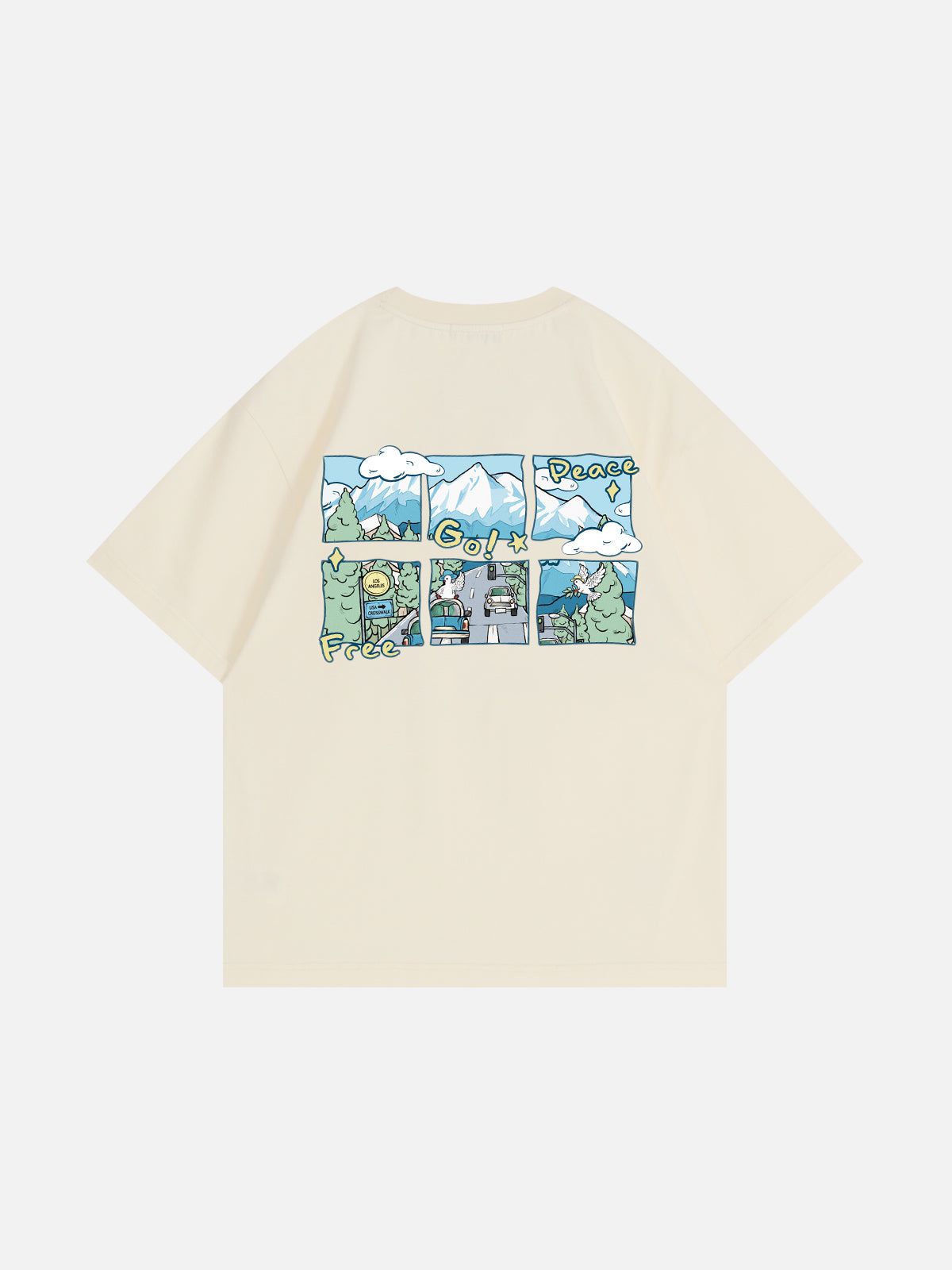Peace Dove Graphic Cotton T-Shirt | Aelfric Eden