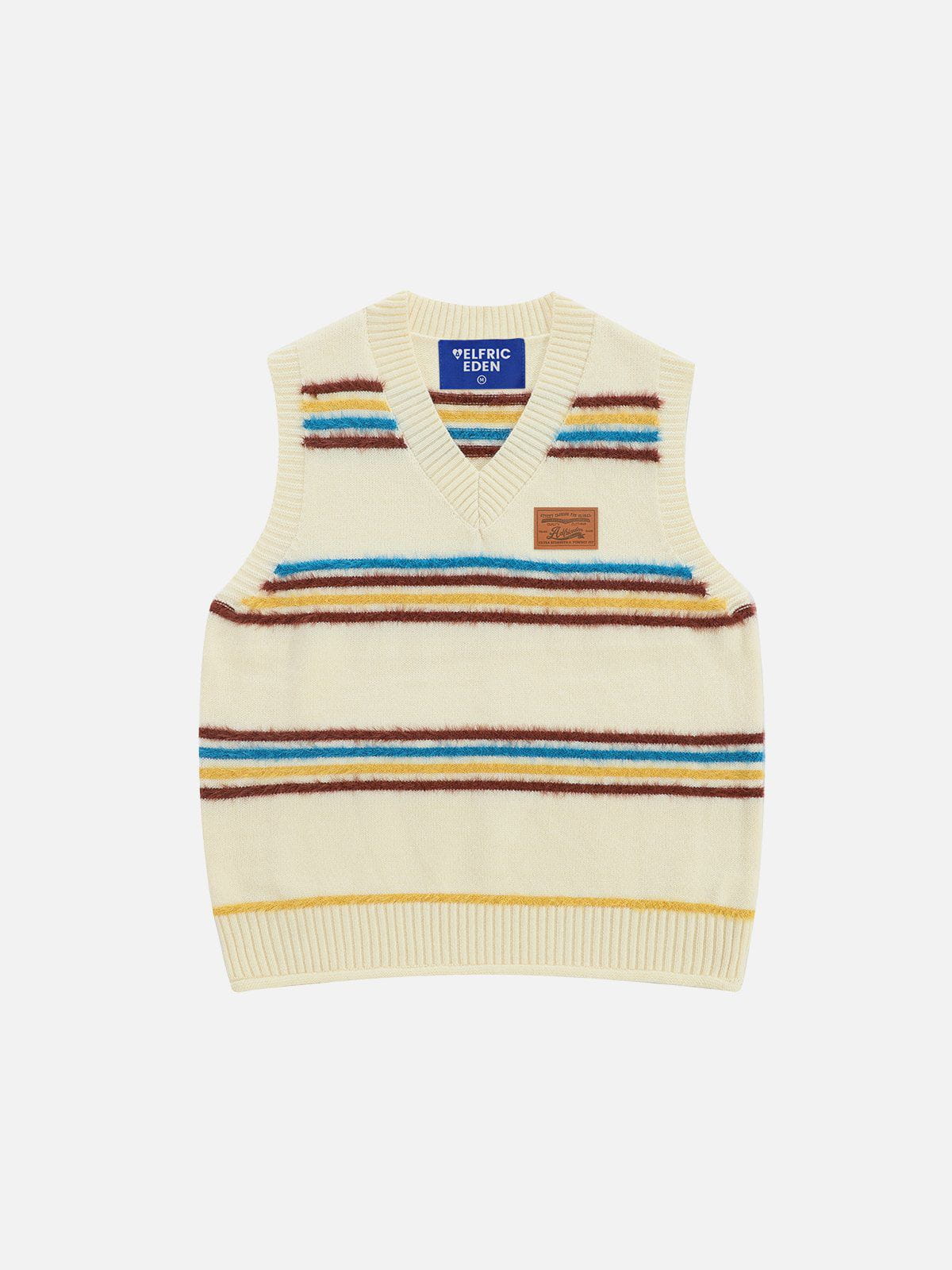 Vintage Stripe V-Neck Sweater Vest for Men | Aelfric Eden