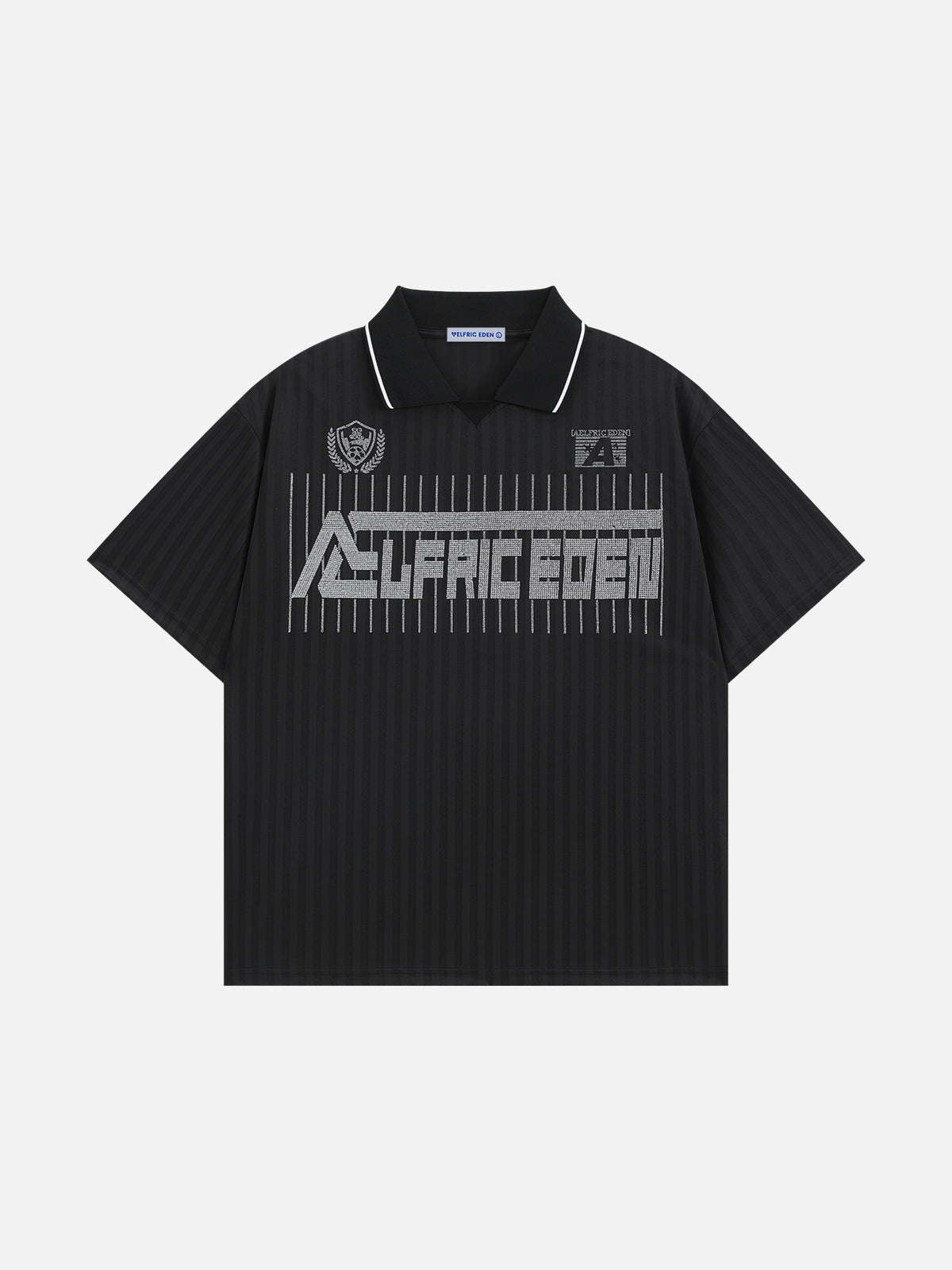 Rhinestone Polo Jersey with Hotfix Detail | Aelfric Eden Soccer Style