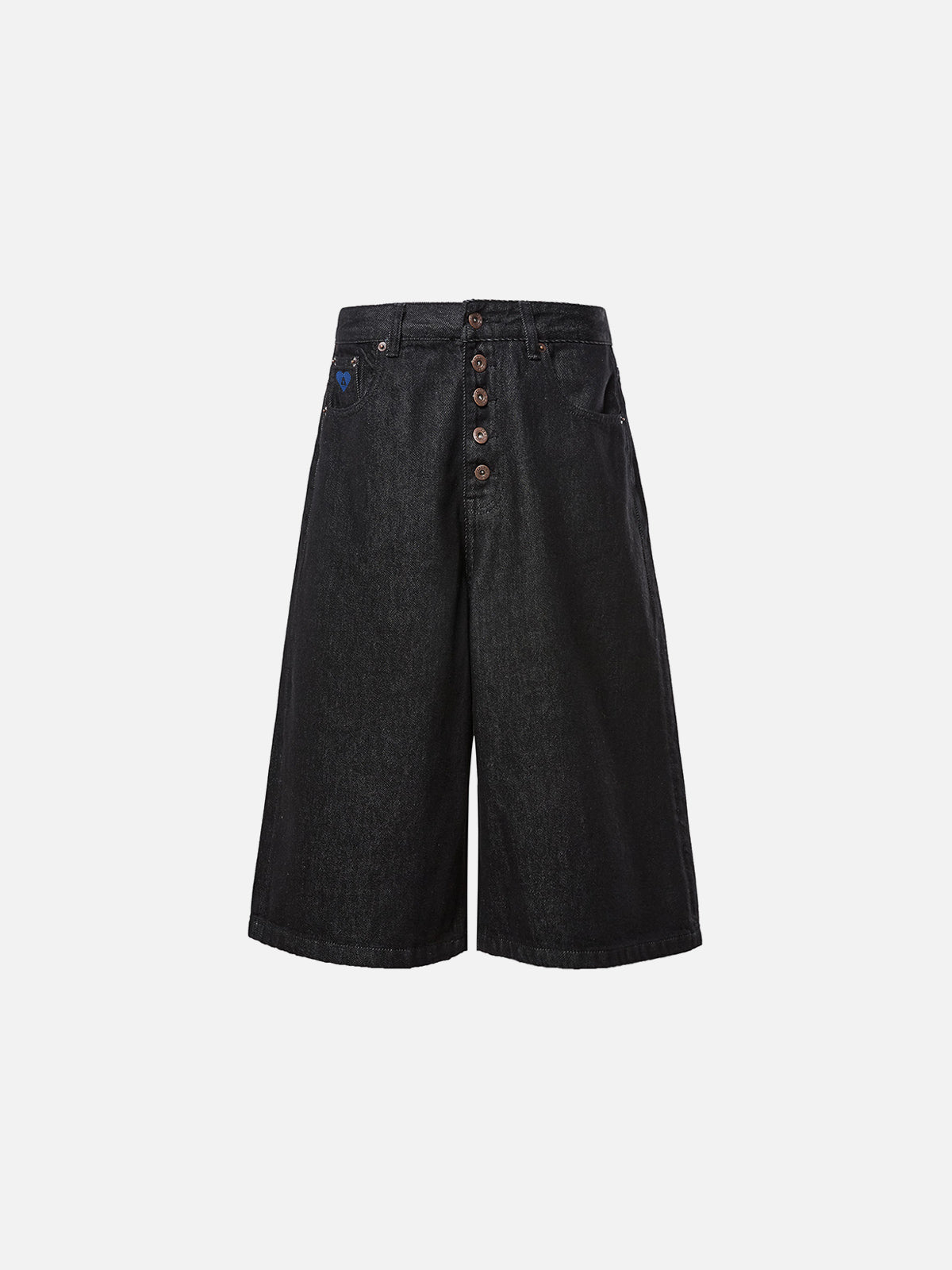 Raw Denim Button-Up Longline Jorts for Men | Aelfric Eden