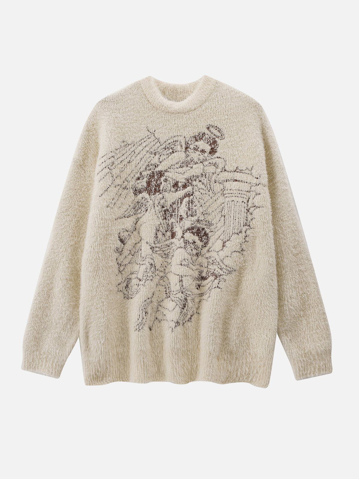 Angel Graphic Oversized Sweater for Men & Women | Aelfric Eden