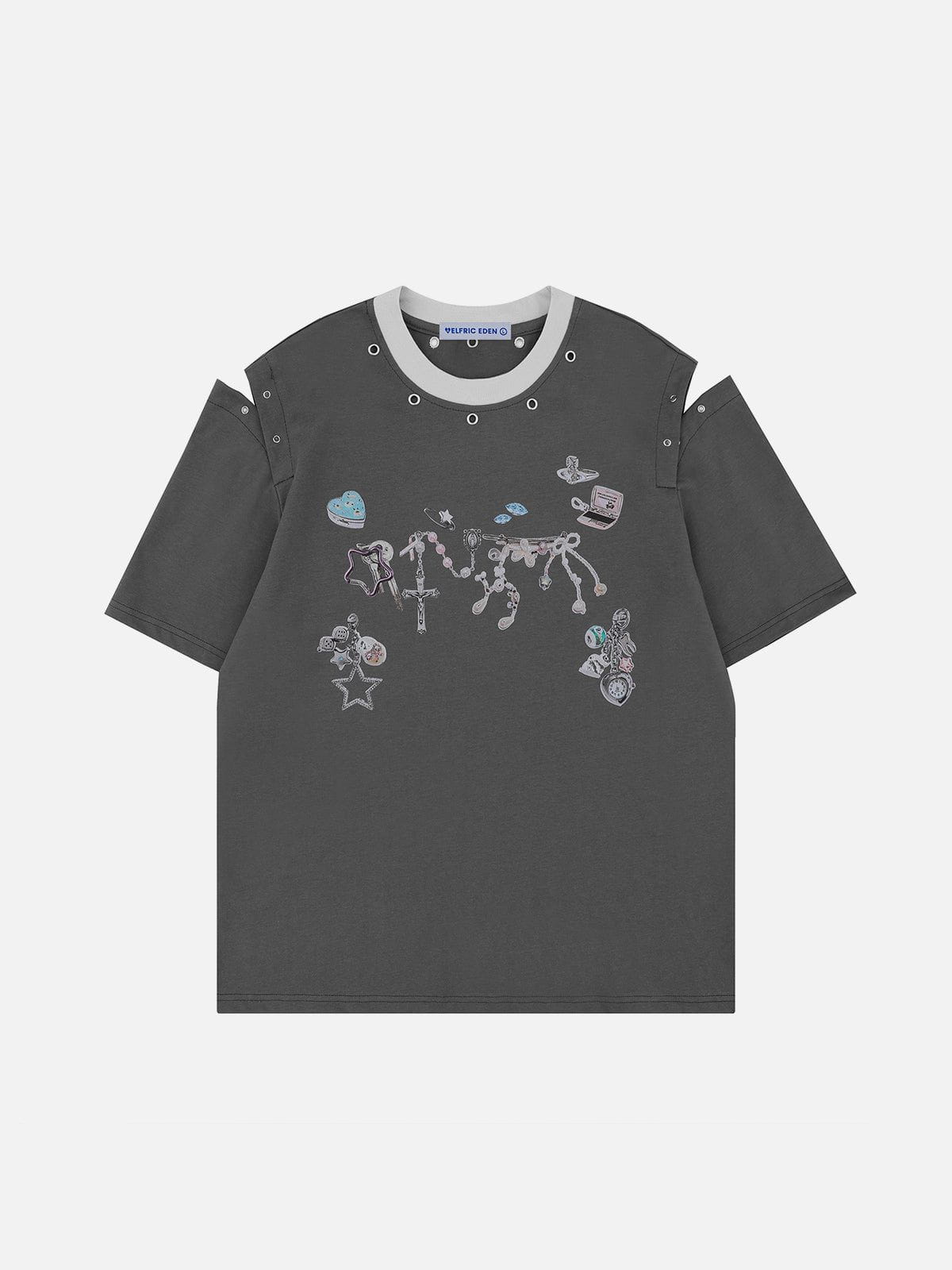 Off Shoulder Tee with Detachable Sleeves | Aelfric Eden