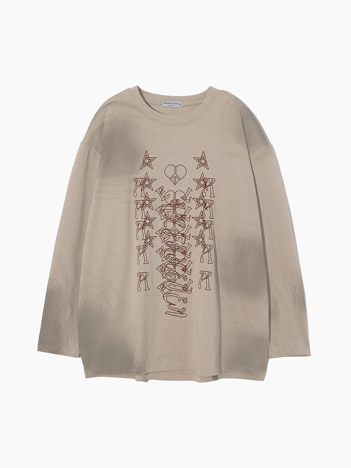 Vintage Distressed Sweatshirt with Simulated Dirt Effect | City of Love