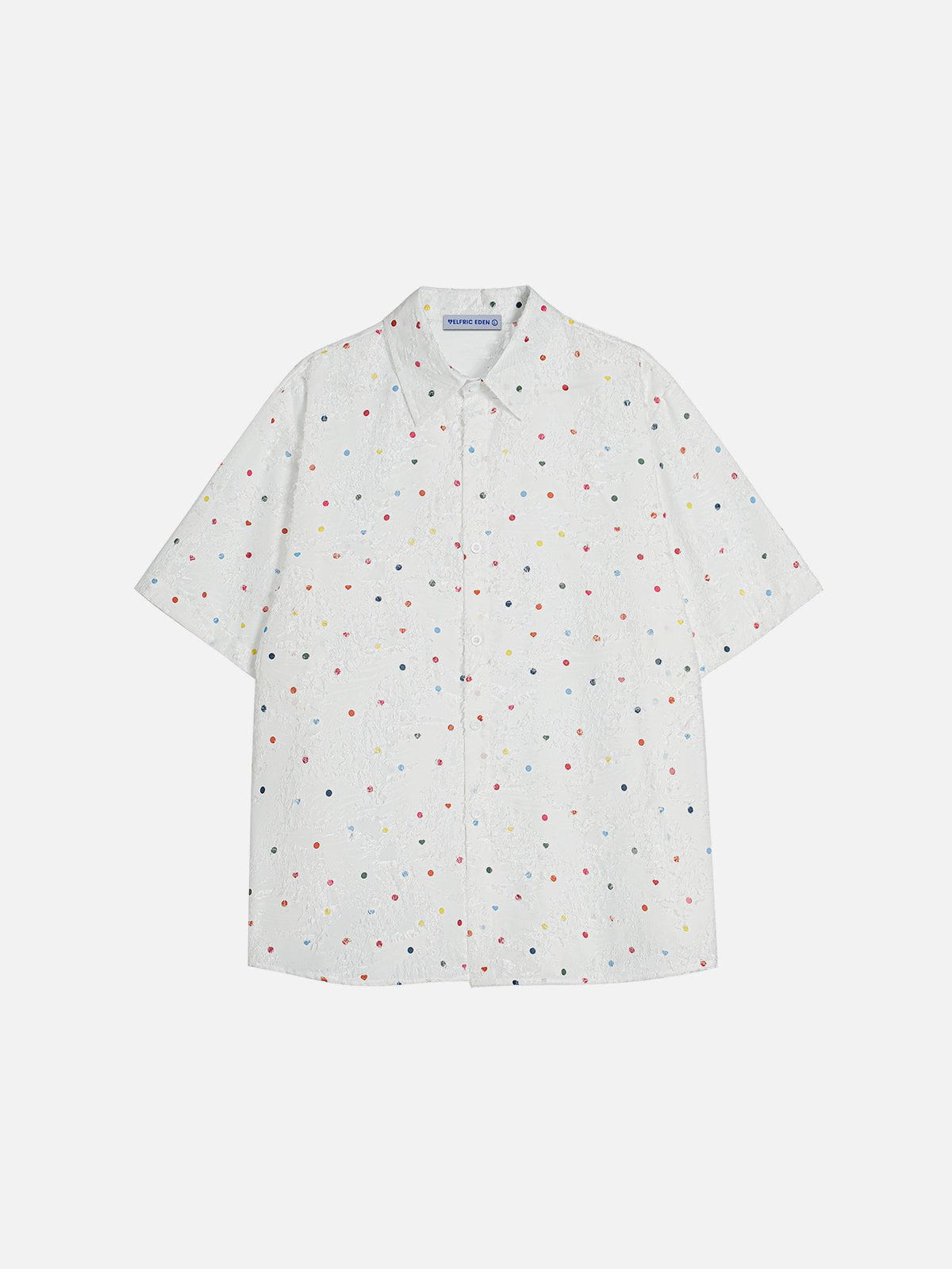 Colorful Printed Short Sleeve Cotton Shirt | Aelfric Eden
