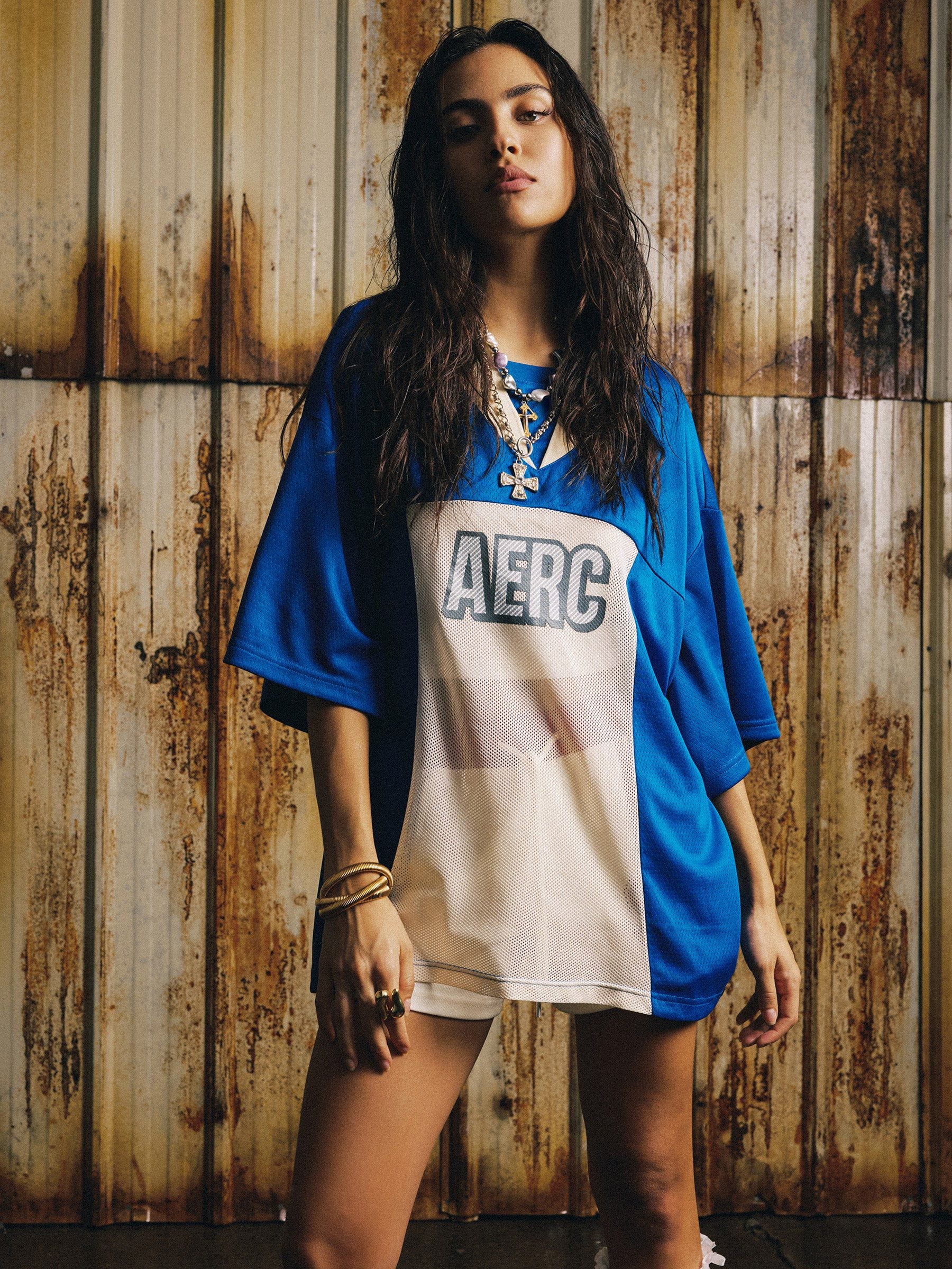 Breathable Mesh Patchwork Tee for Summer | Aelfric Eden