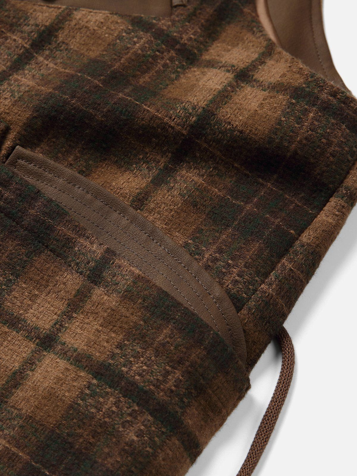 Plaid Patchwork Vest for Men | Aelfric Eden Streetwear