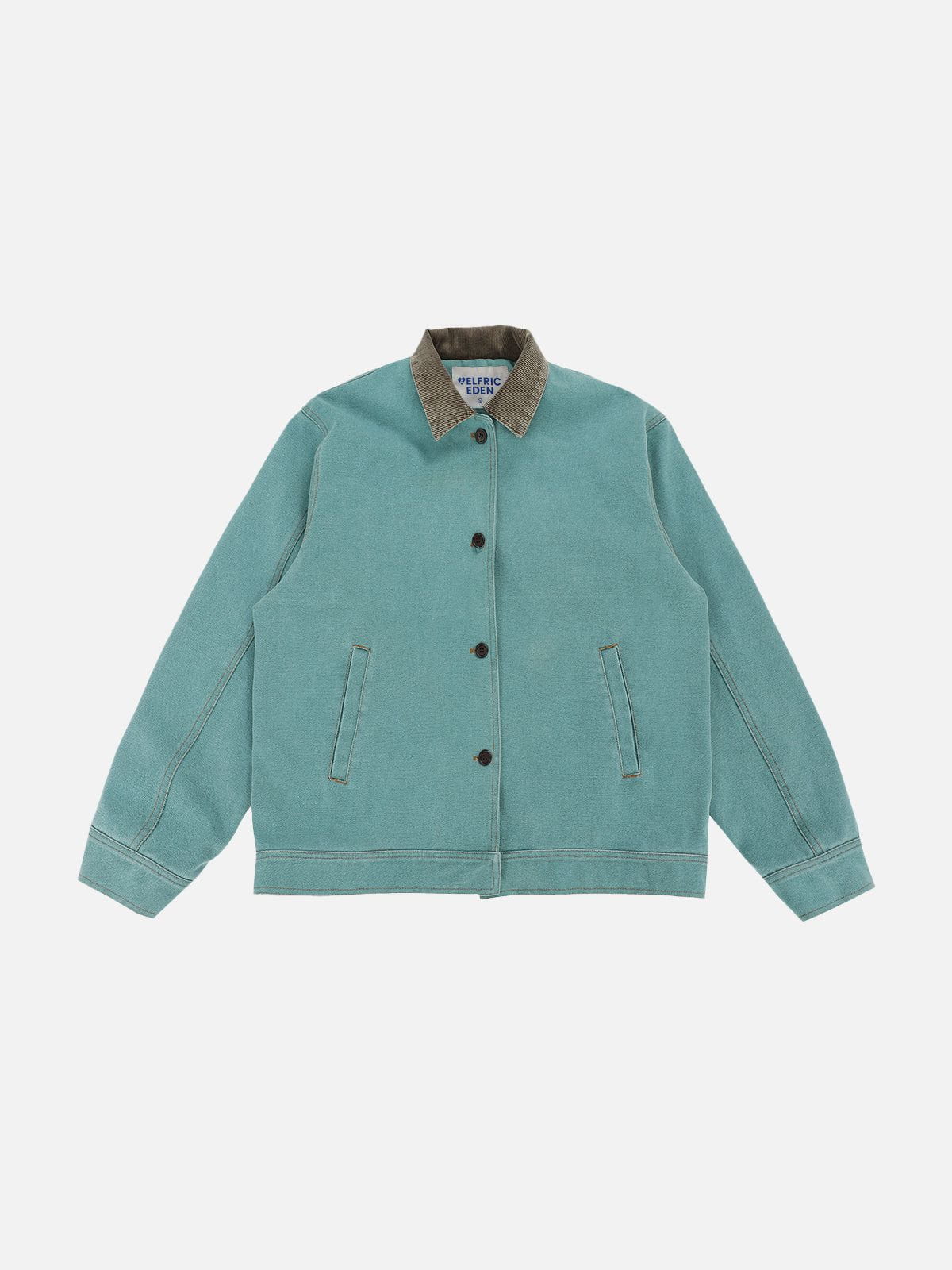 Vintage Button Jacket for Men | 100% Cotton Washed | Aelfric Eden