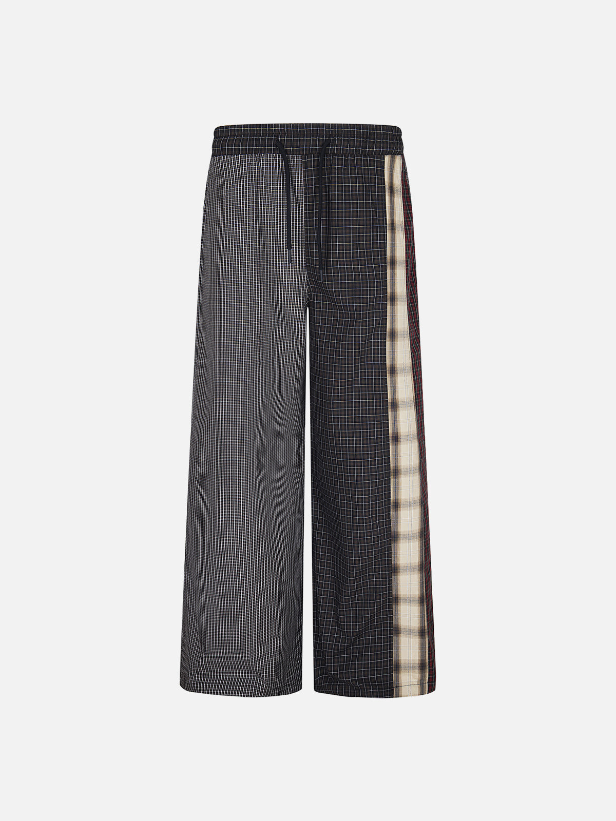 Patchwork Plaid Baggy Pants for Streetwear | Aelfric Eden
