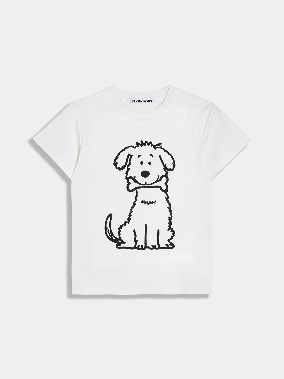 Cartoon Dog Print T-Shirt | Aelfric Eden