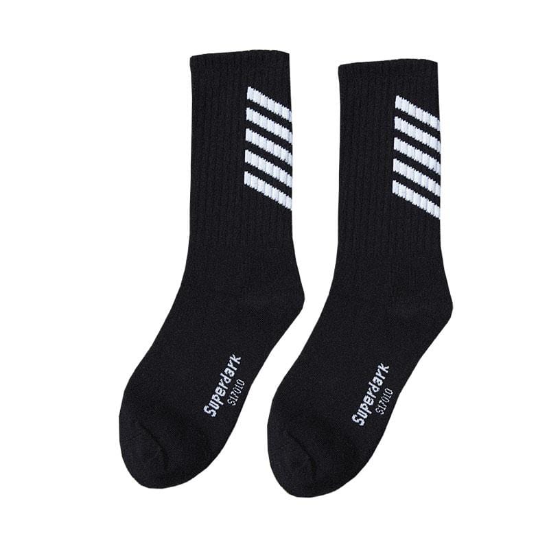 Color Block Skateboard Socks - Premium Cotton & Elastic Bottom