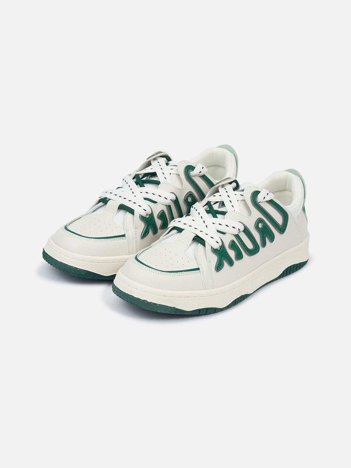 Reflective Patchwork Skate Shoes with Dissolving Sole | StarryClimb