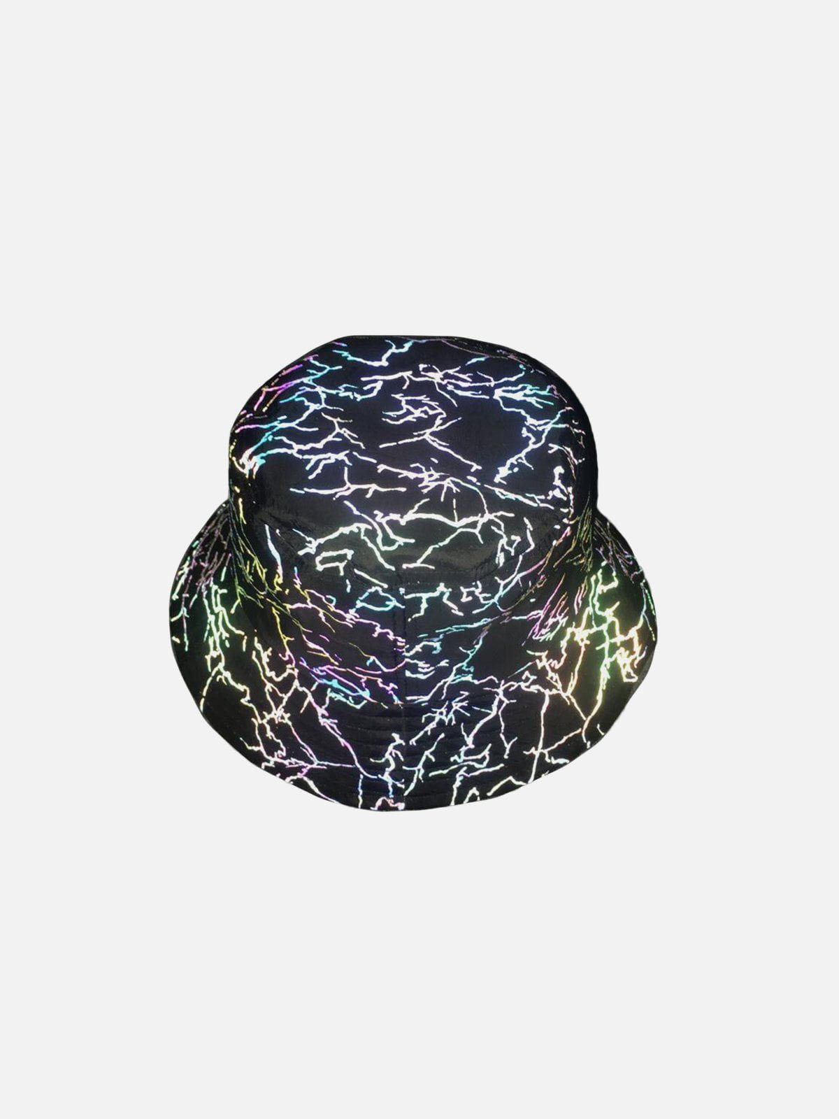 Reflective Graphic Fisherman Hat for Outdoor & Casual Wear