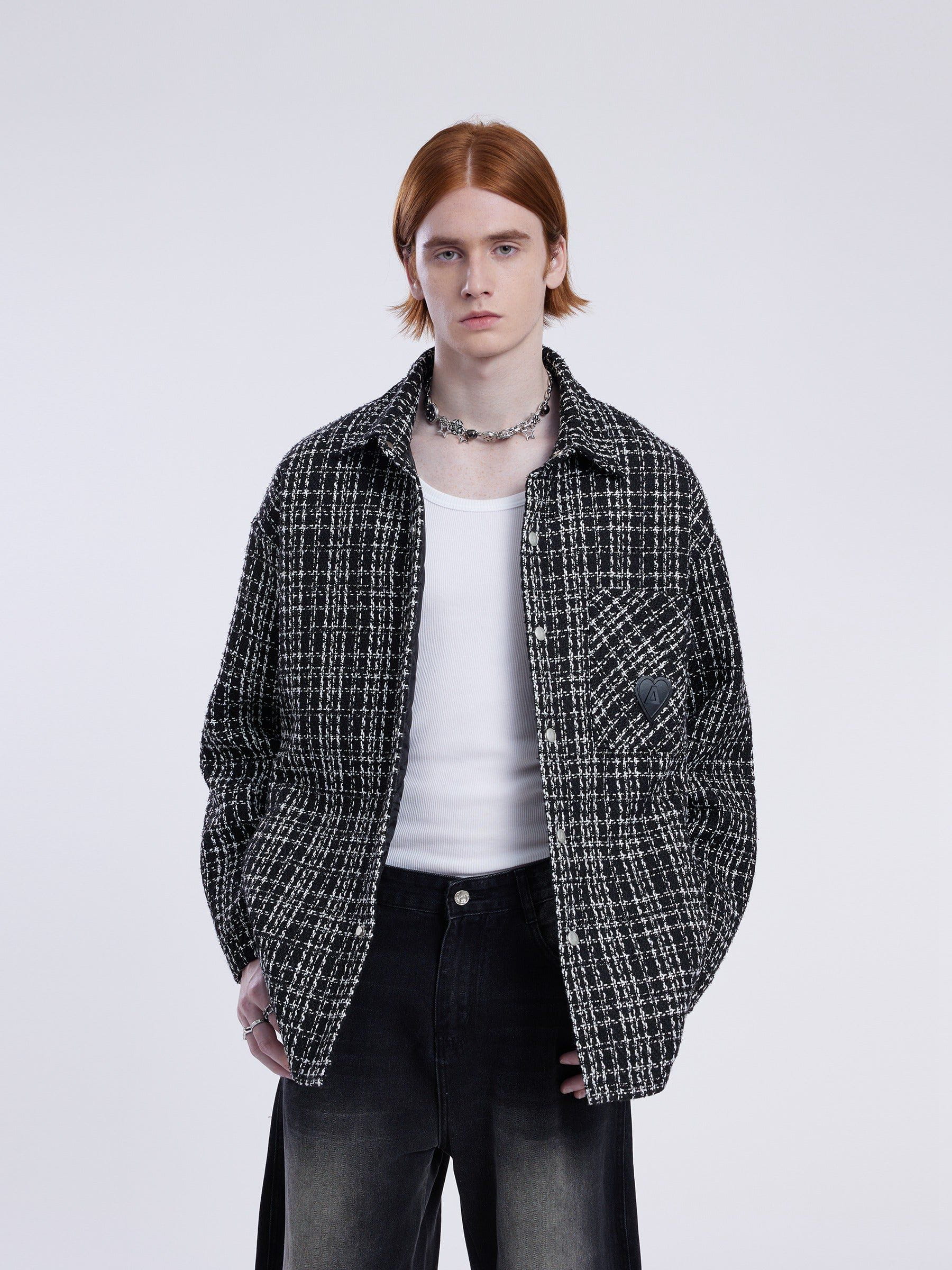 Vintage Plaid Jacket for Women & Men | Oversized Warm Coat | City Of Love