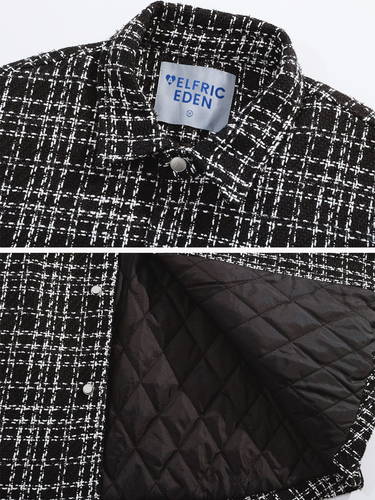 Vintage Plaid Jacket for Women & Men | Oversized Warm Coat | City Of Love