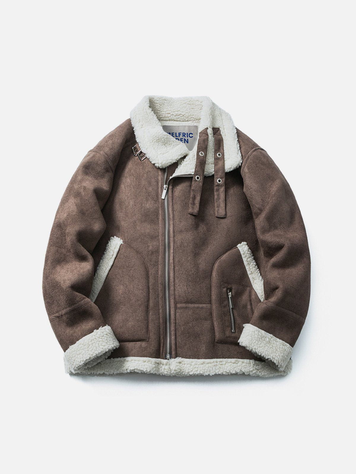 Luxury Suede Coat with Sherpa Lining for Winter | Aelfric Eden