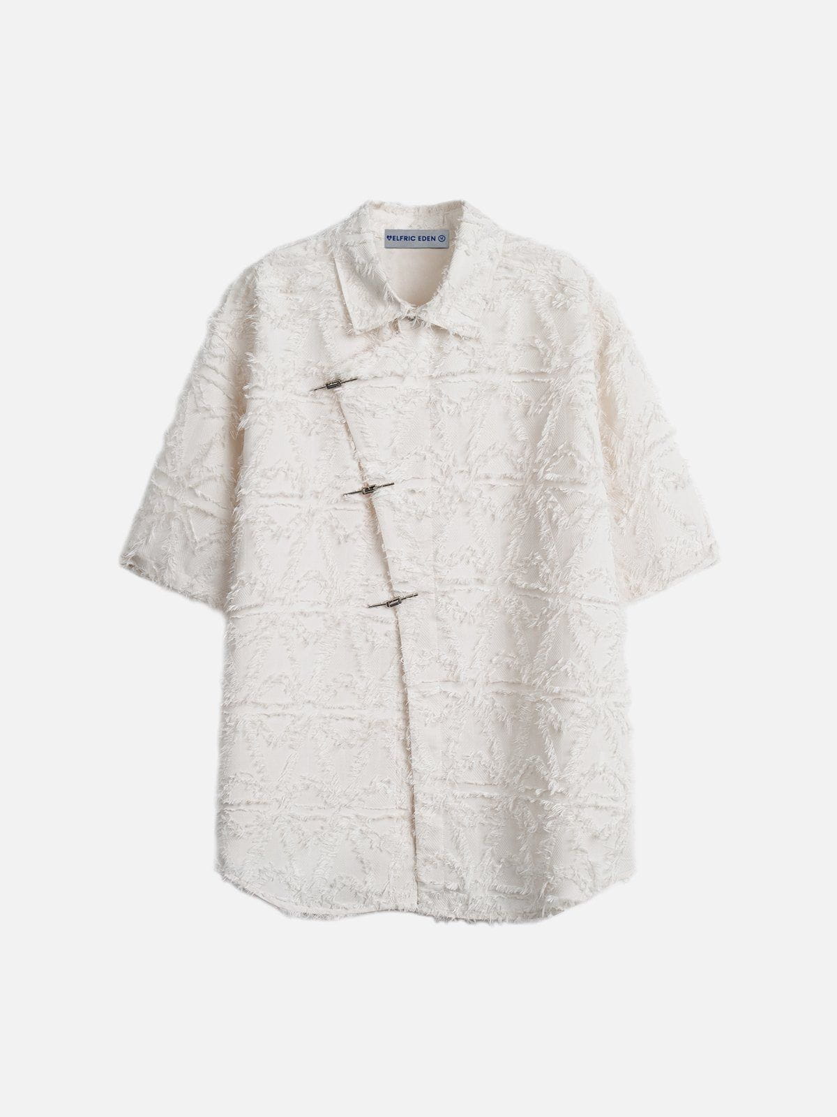 Diagonal Placket Tassel Shirt for Men | Aelfric Eden