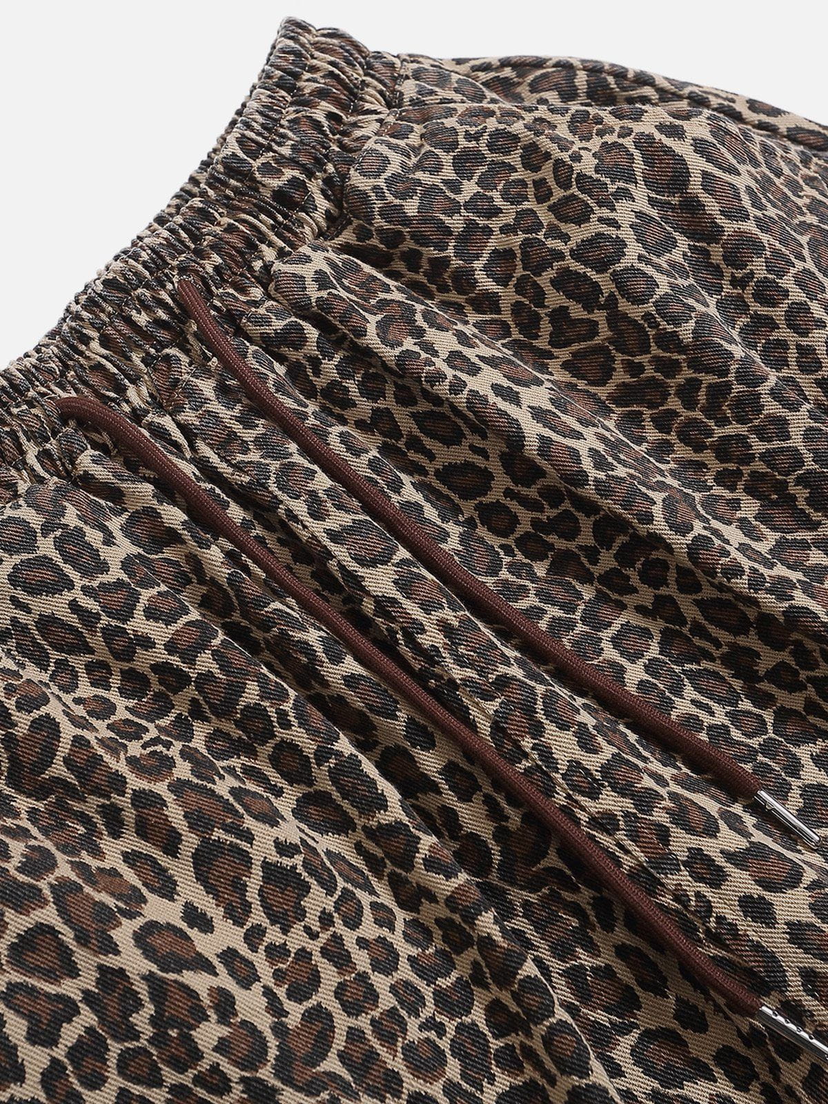 Leopard Print Drawstring Shorts for Men | Aelfric Eden - Aelfric Eden