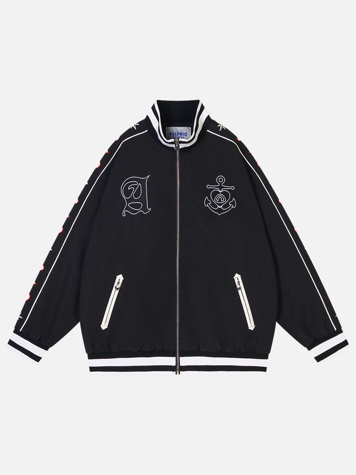 Anchor Embroidery Bomber Jacket for Men | Aelfric Eden