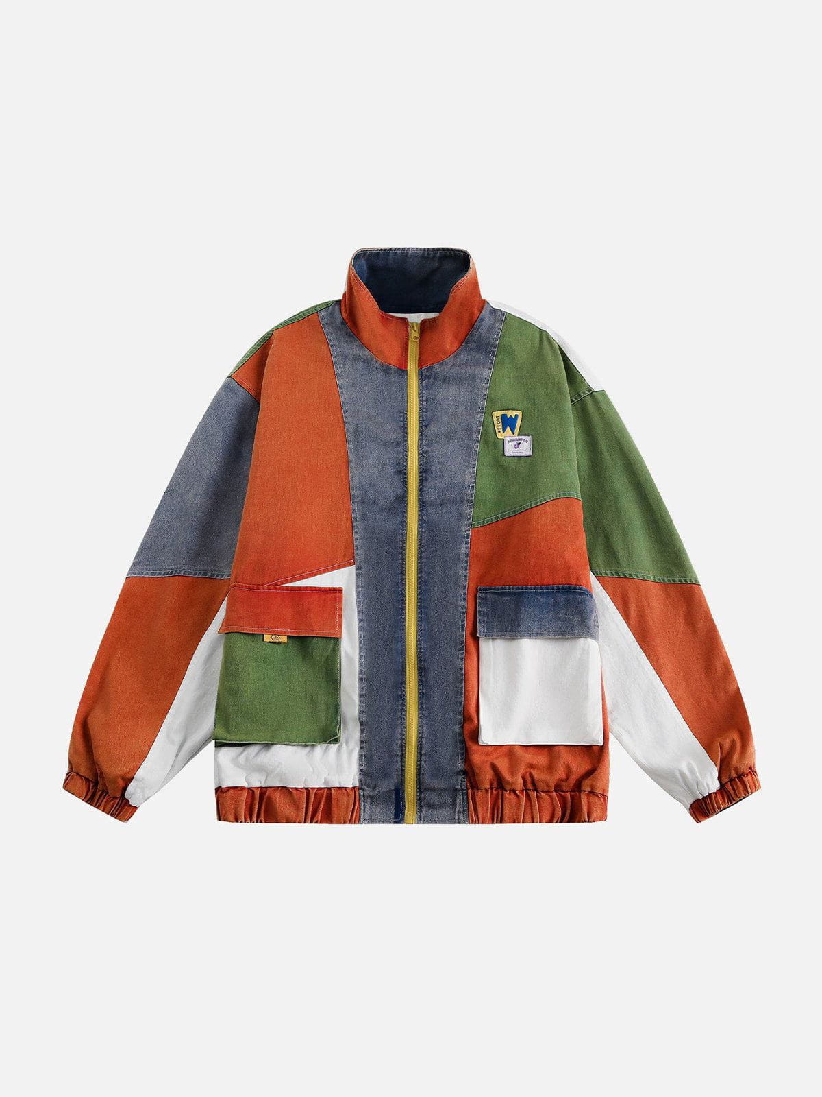 Color Block Patchwork Jacket for Men & Women | Aelfric Eden
