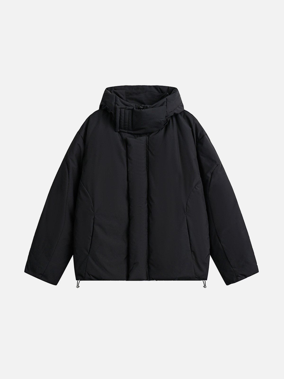 Warm Hooded Puffer Jacket with Drawstring Hem | Aelfric Eden
