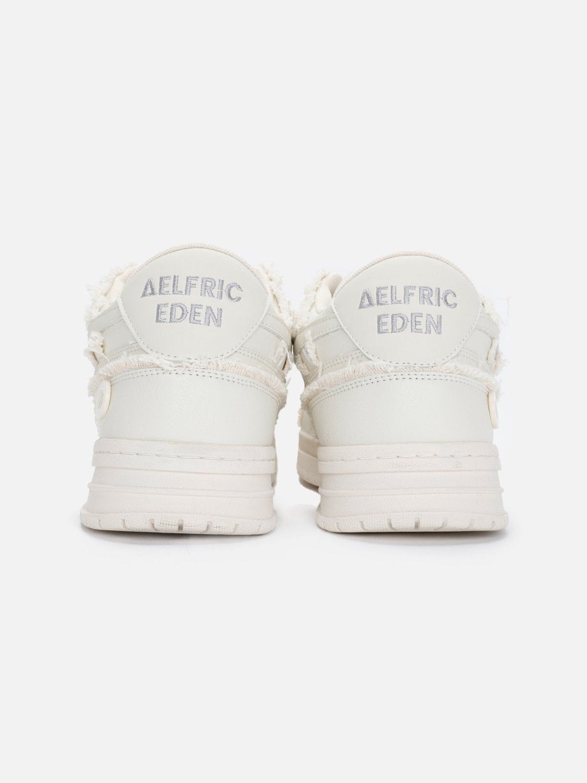 Beige Star-Embroidered Skate Shoes with Breathable Design | StarryClimb