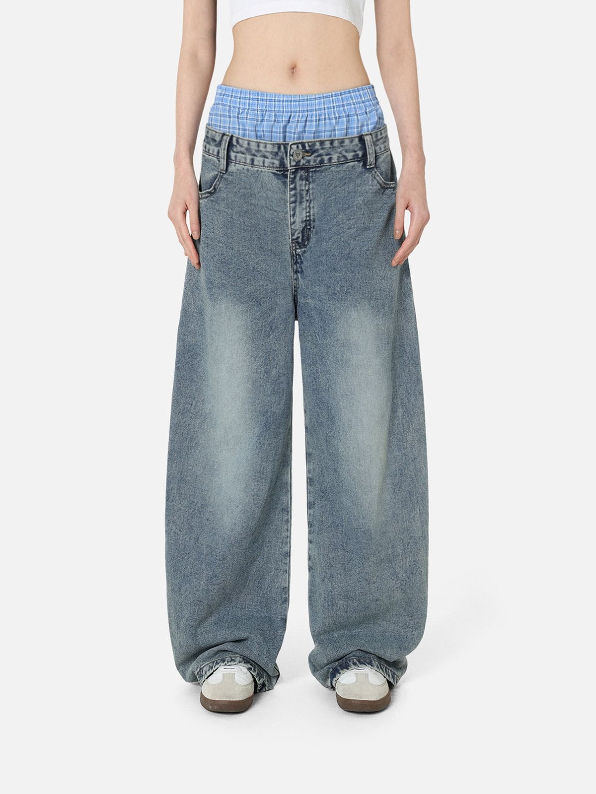 Double Waist Baggy Jeans for Men | Aelfric Eden