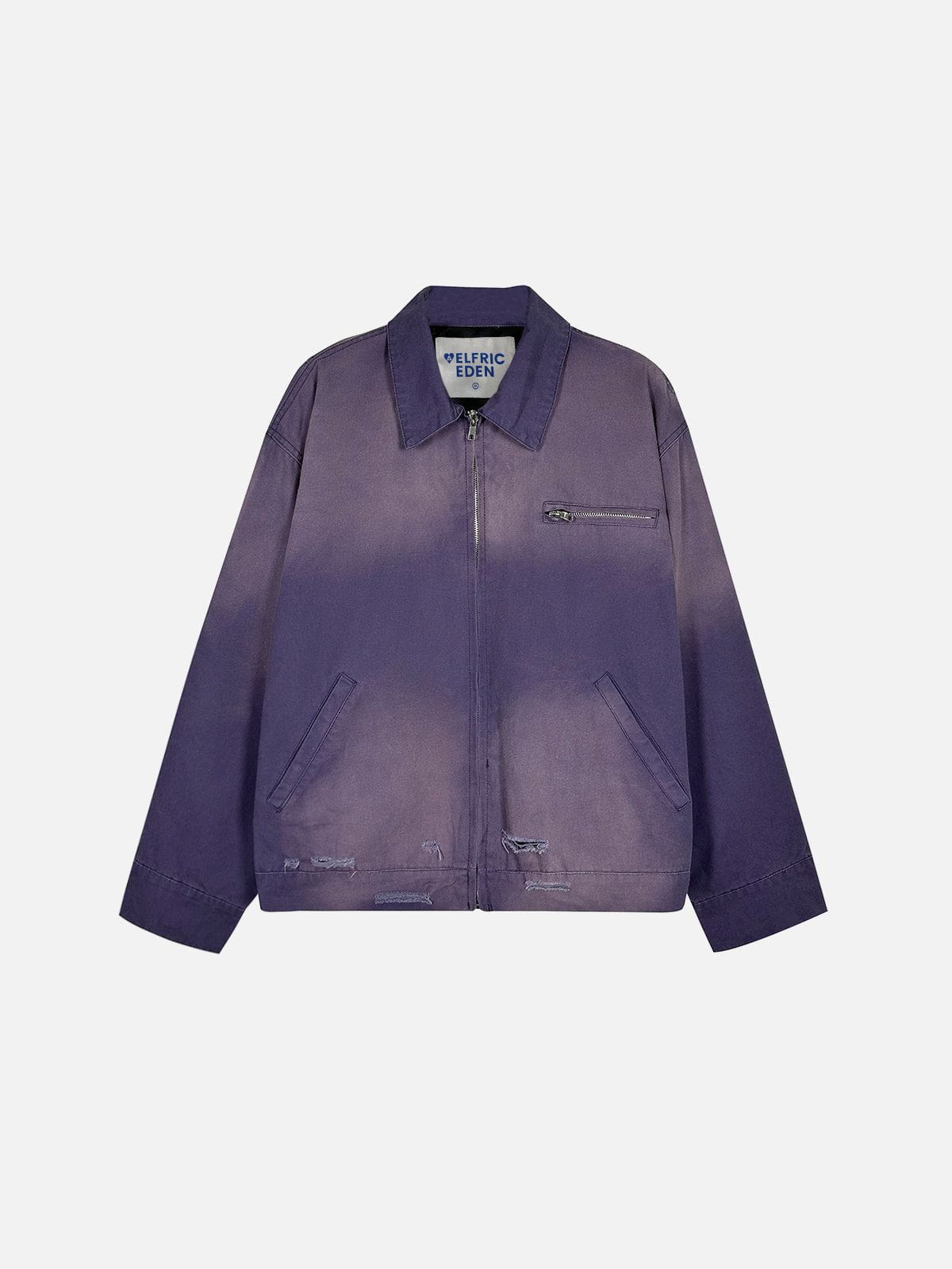 Aelfric Eden Washed Boxy Jacket | 100% Cotton Zip Up